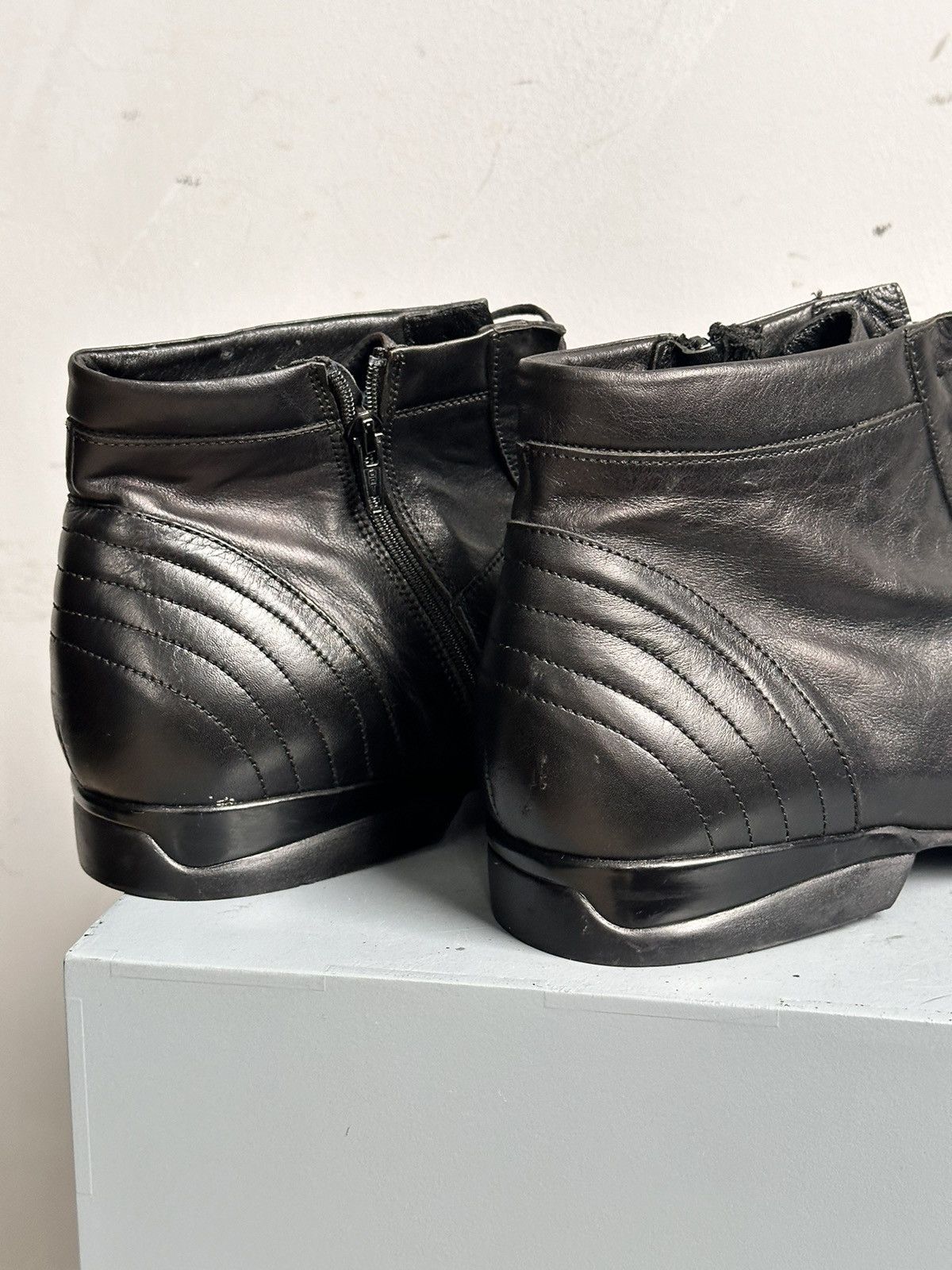 If Six Was Nine Leather Boots Hight Combat Western Guidi Style As 98 Rick Size US 11 / EU 44 - 6 Thumbnail