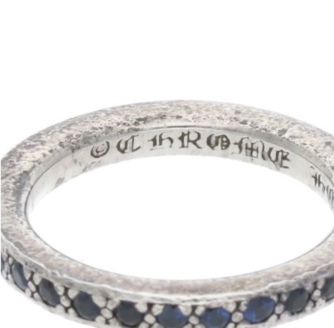 Chrome Hearts Chrome Hearts PAVE Sapphire Silver Ring Size ONE SIZE - 3 Thumbnail