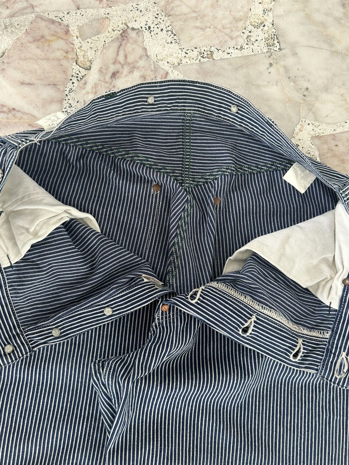 Sugar Cane Sugarcane Vintage Union Made Stripe Denim Size US 34 / EU 50 - 9 Thumbnail