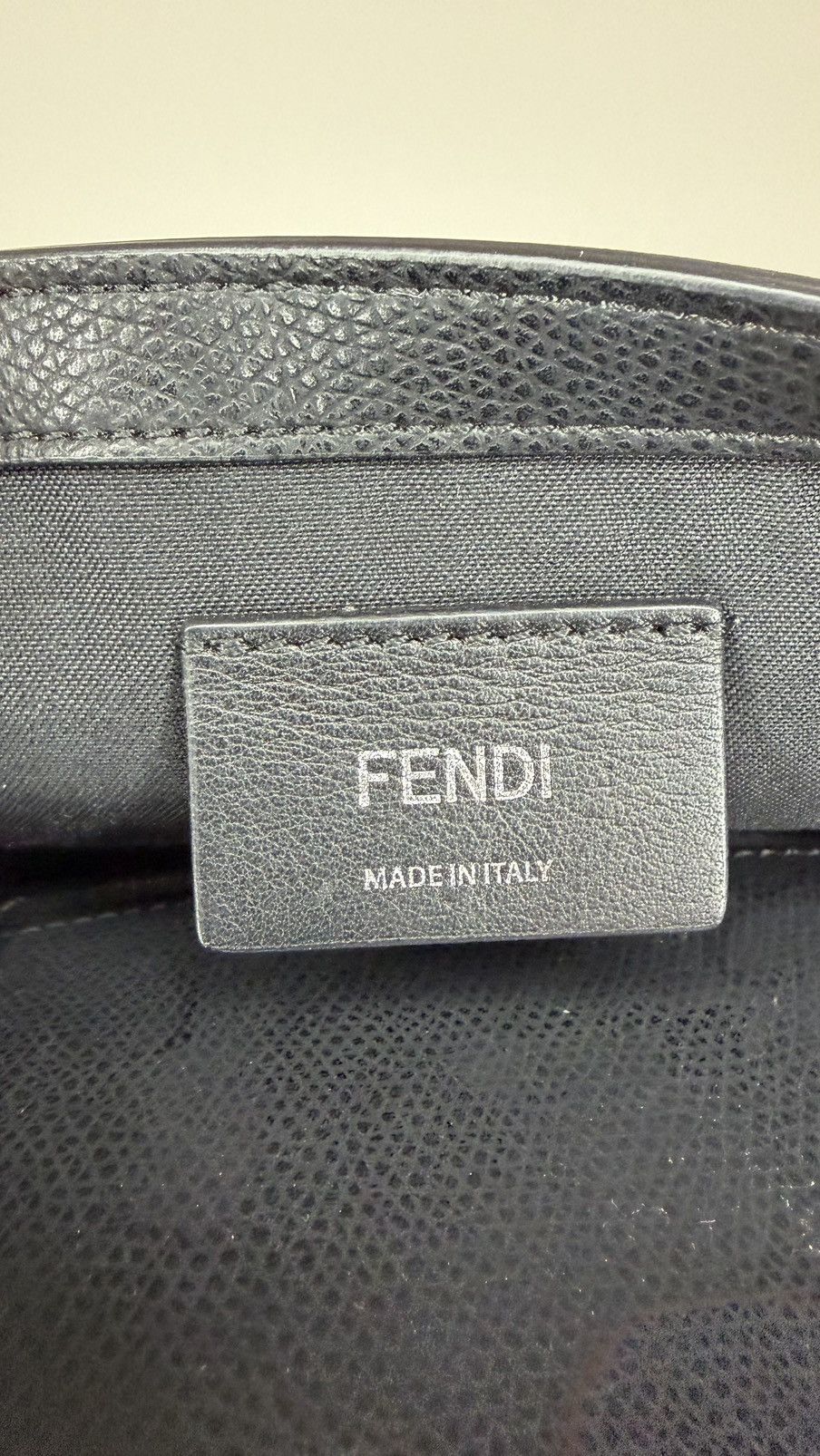 Fendi Fendi Black Leather Kan I Wallet On Chain Size ONE SIZE - 7 Thumbnail