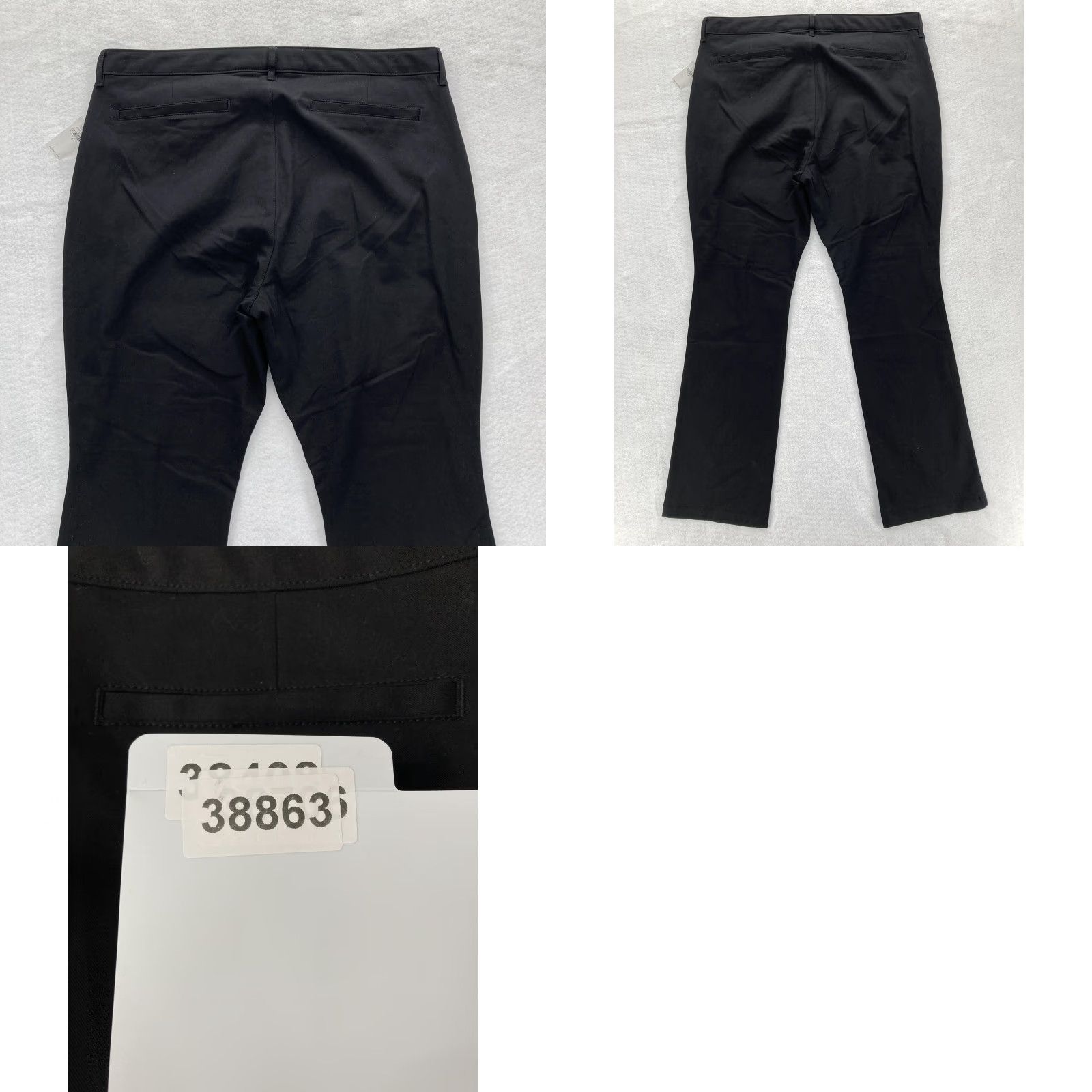 Old Navy Old Navy Pants Womens 16 Black High Rise Flare Adjustable Waist Stretch Preppy Size 38" / US 16 / IT 52 - 9 Thumbnail