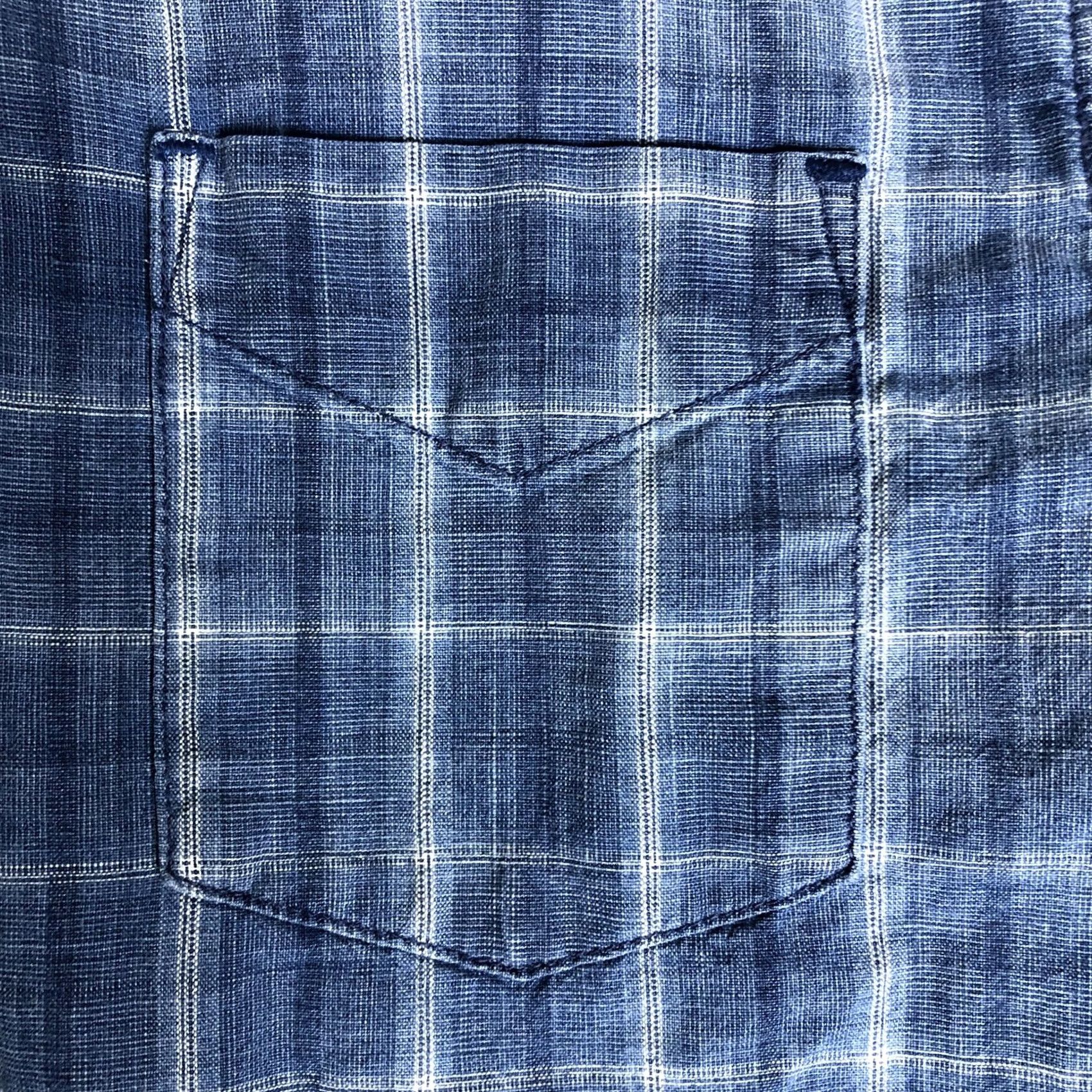 Lucky Brand Lucky Brand Button-Up Shirt Mens Medium Long Sleeve Blue L71 Size US M / EU 48-50 / 2 - 3 Thumbnail