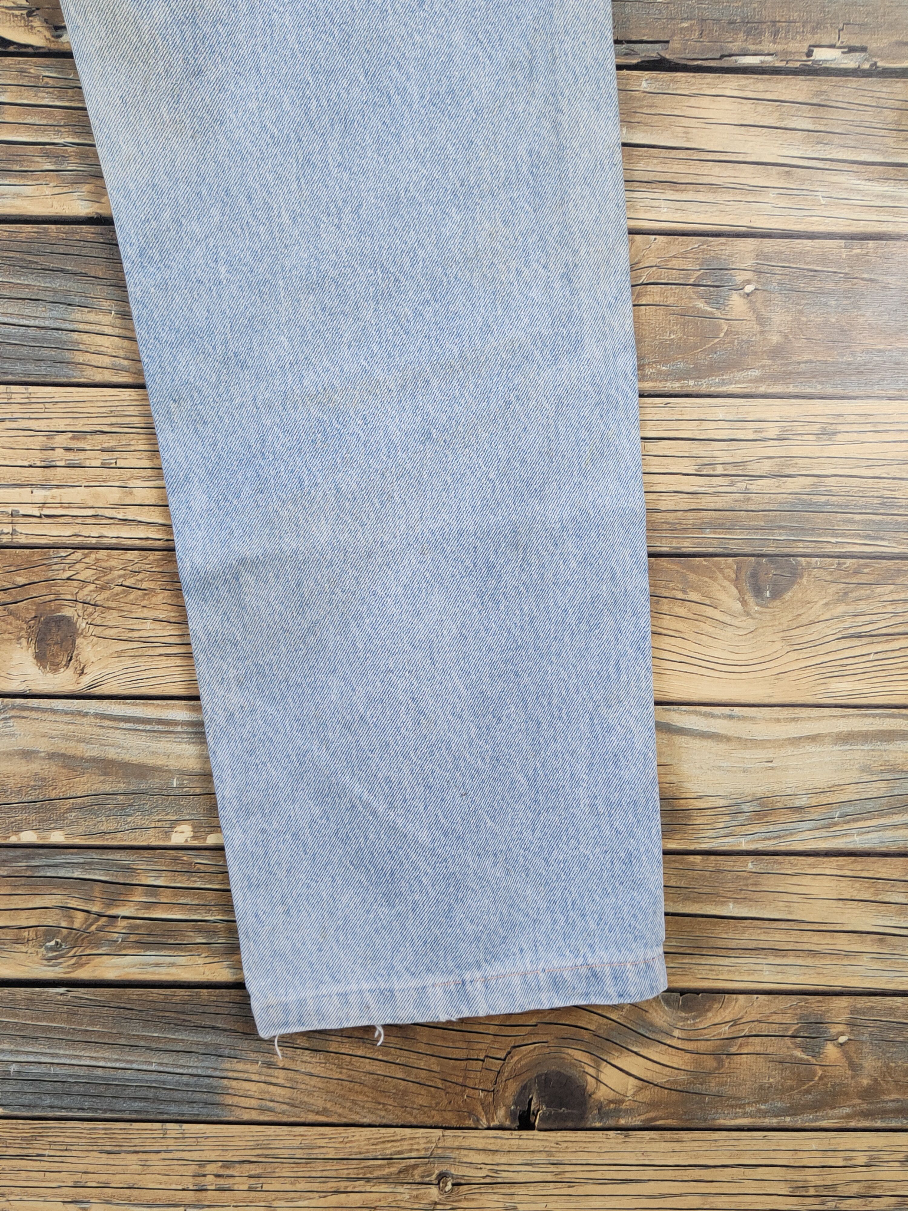 Japanese Brand Fittz Light Blue Distressed Ripped denim Jeans #W1692 Size US 33 - 12 Thumbnail