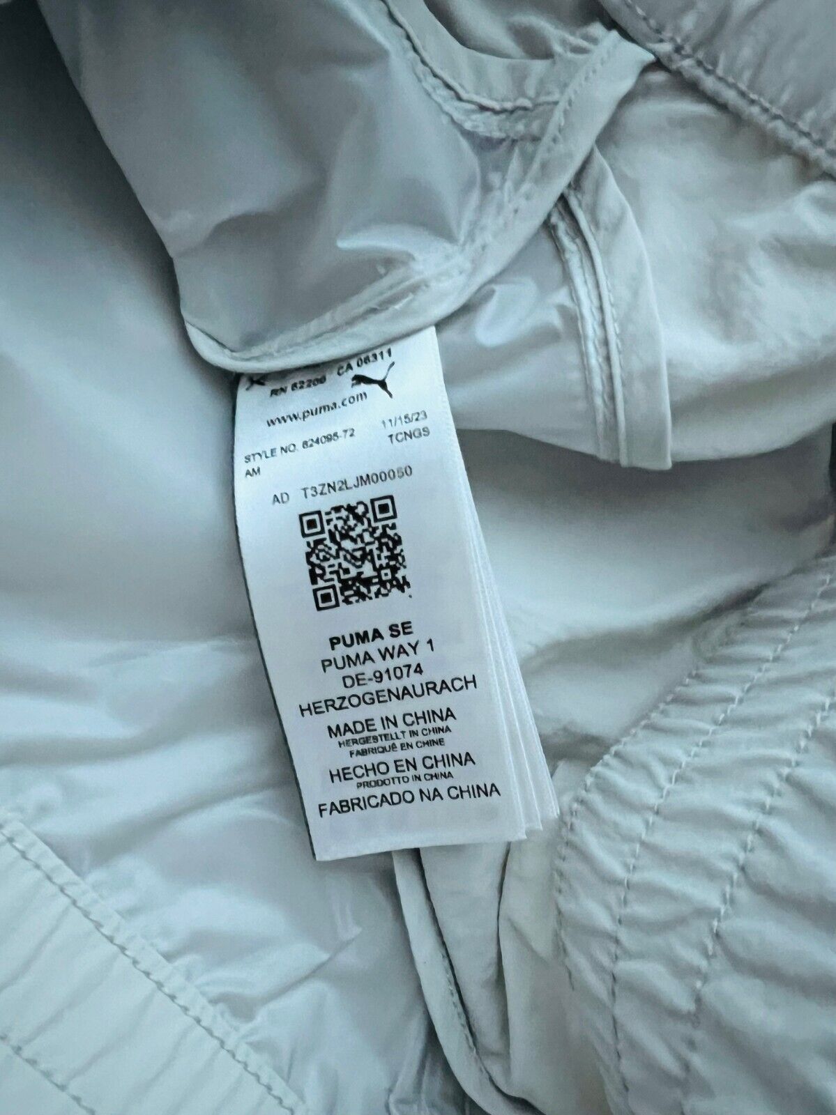 Puma PUMA x Pleasures 624095 Cellerator Track Jacket Grey ( M ) Size US M / EU 48-50 / 2 - 7 Thumbnail