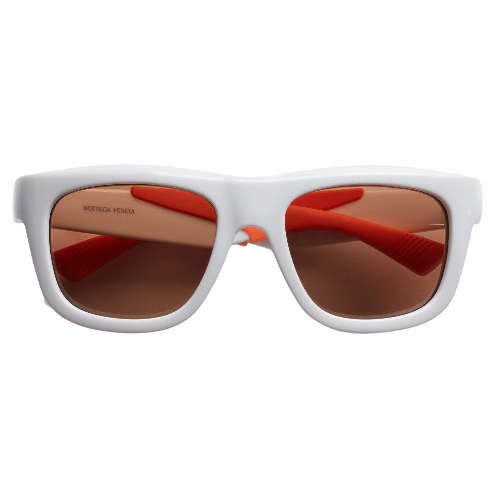 Bottega Veneta o1loc1c1224 Size: OS / 733922 Sunglasses in White/Orange Size ONE SIZE - 1 Thumbnail