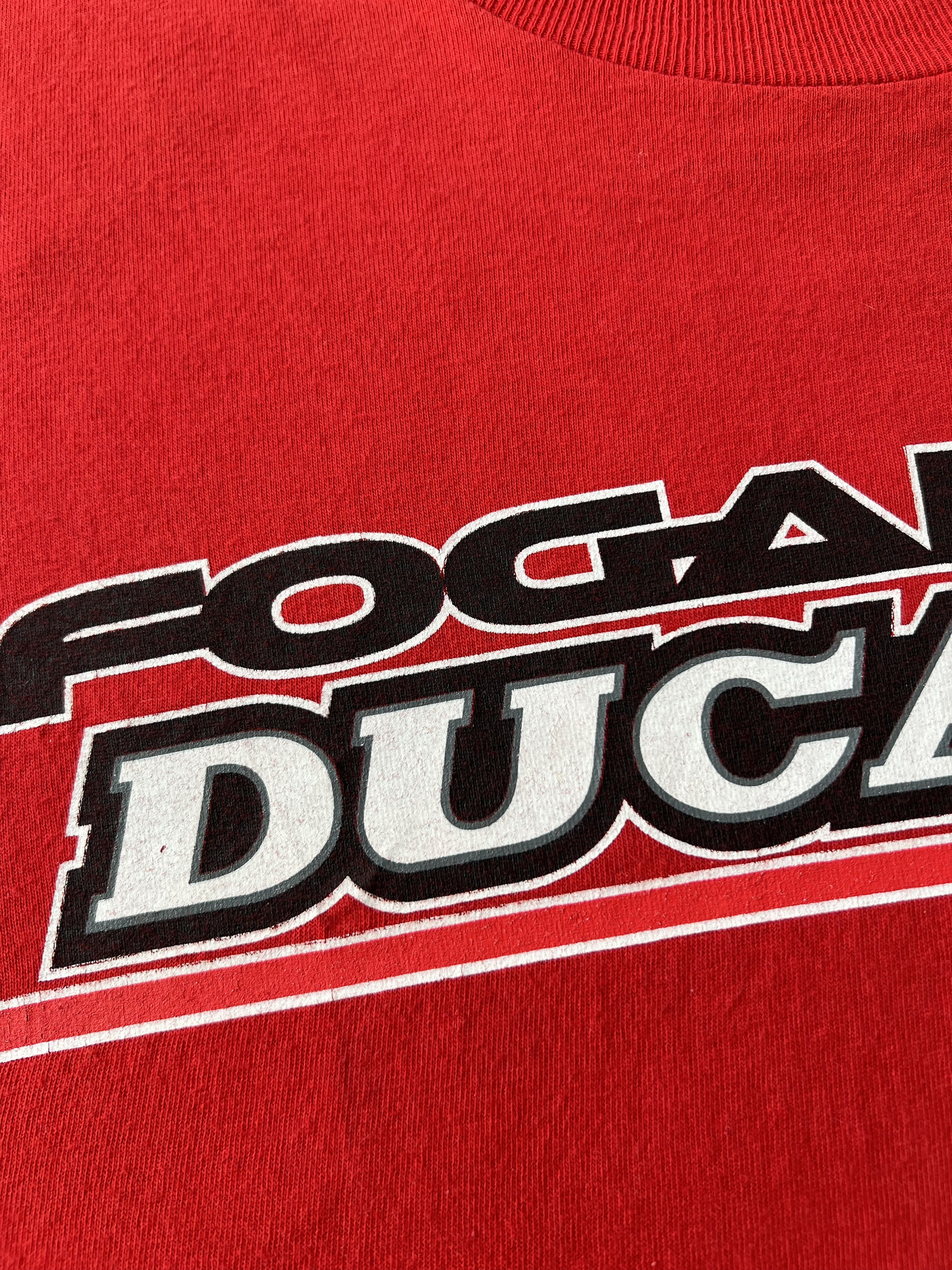 Ducati Vintage 90s Ducati Carl Fogarty Foggy Moto Racing T-shirt Size US XL / EU 56 / 4 - 4 Thumbnail