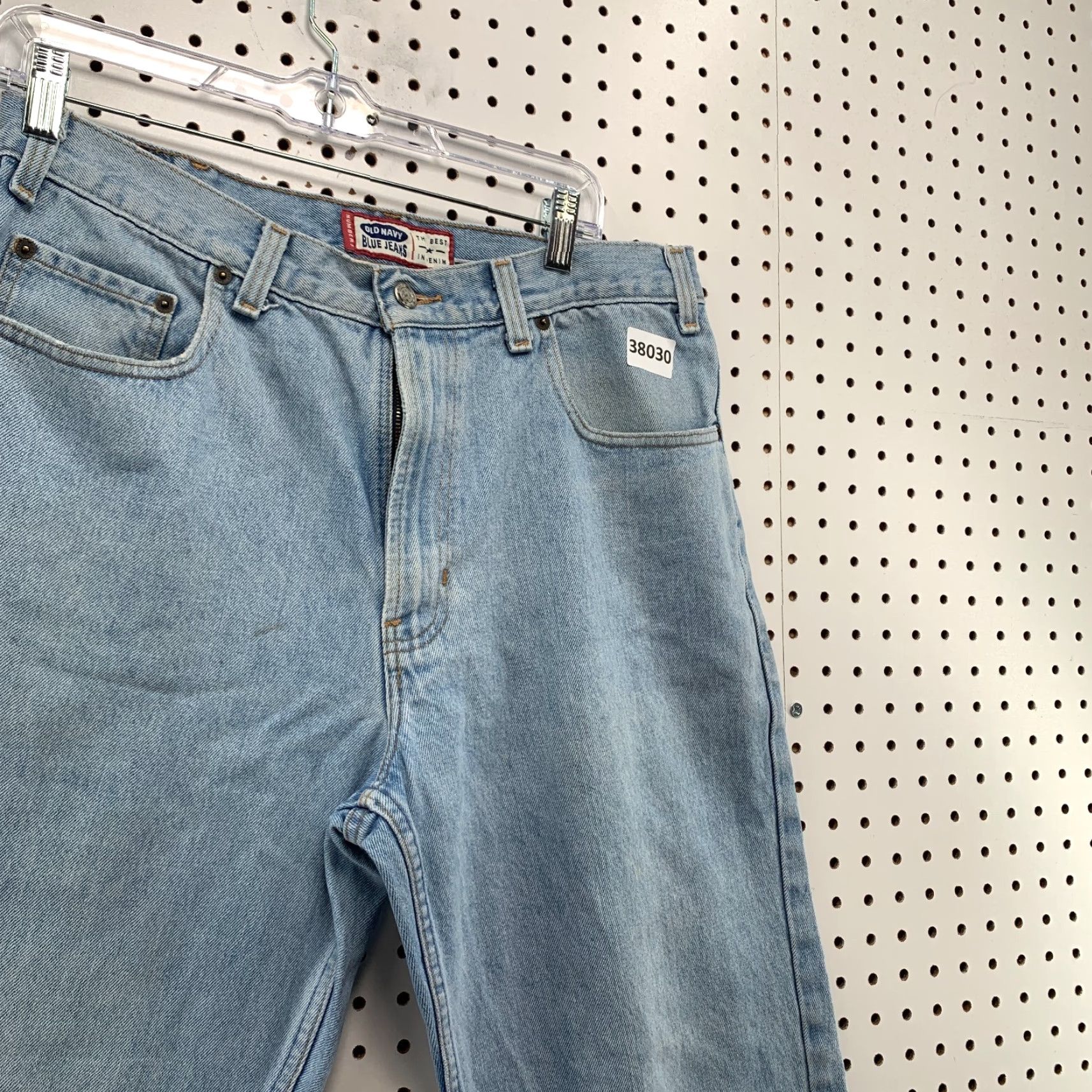 Gap VINTAGE Gap Jeans Mens 33x30 Blue Denim Straight Light Wash 90s 2000s Mens Jeans Size US 33 - 4 Thumbnail