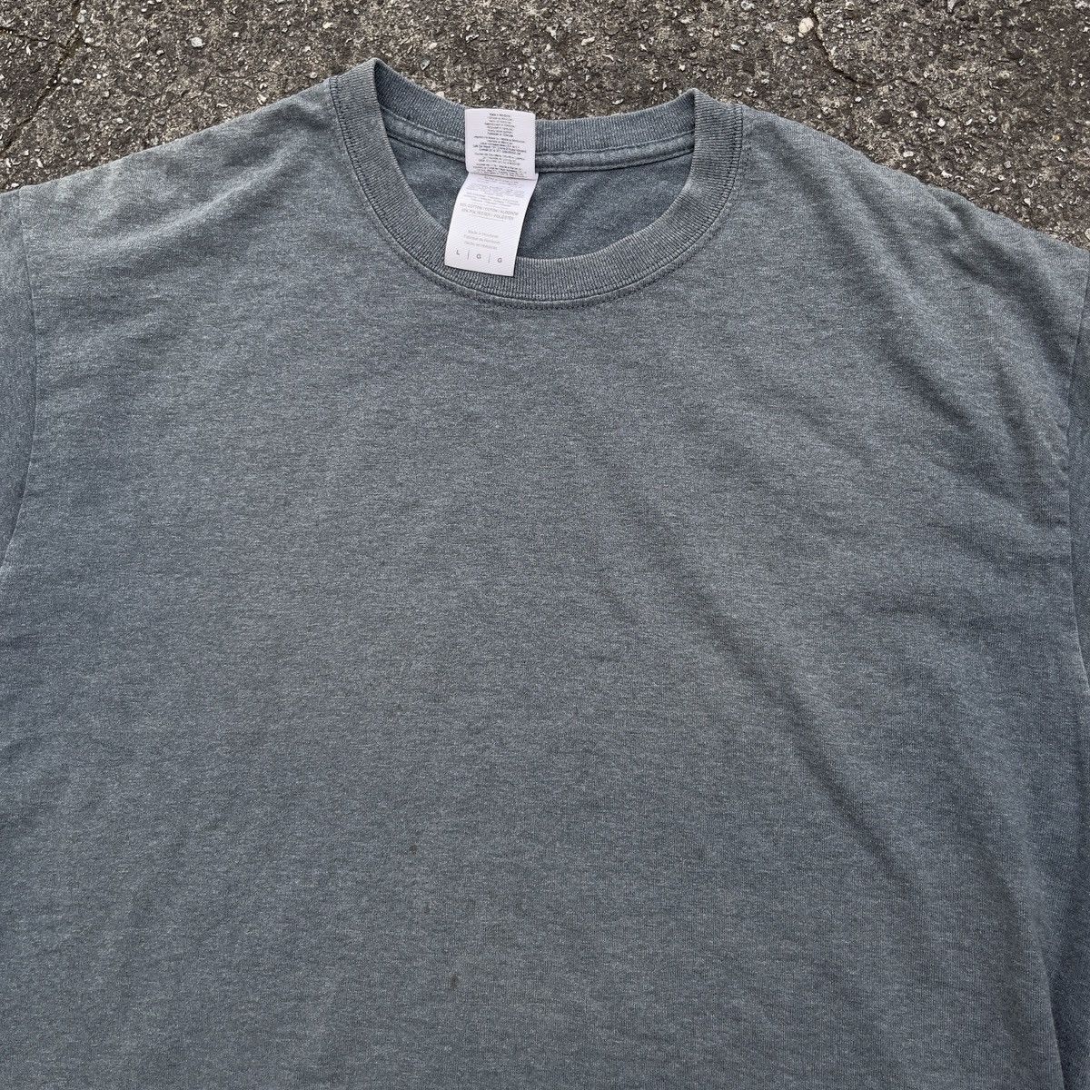 Gildan × Vintage Vintage Y2K GILDAN Ultra Cotton Blank Smoke Grey T Shirt Size US L / EU 52-54 / 3 - 2 Thumbnail