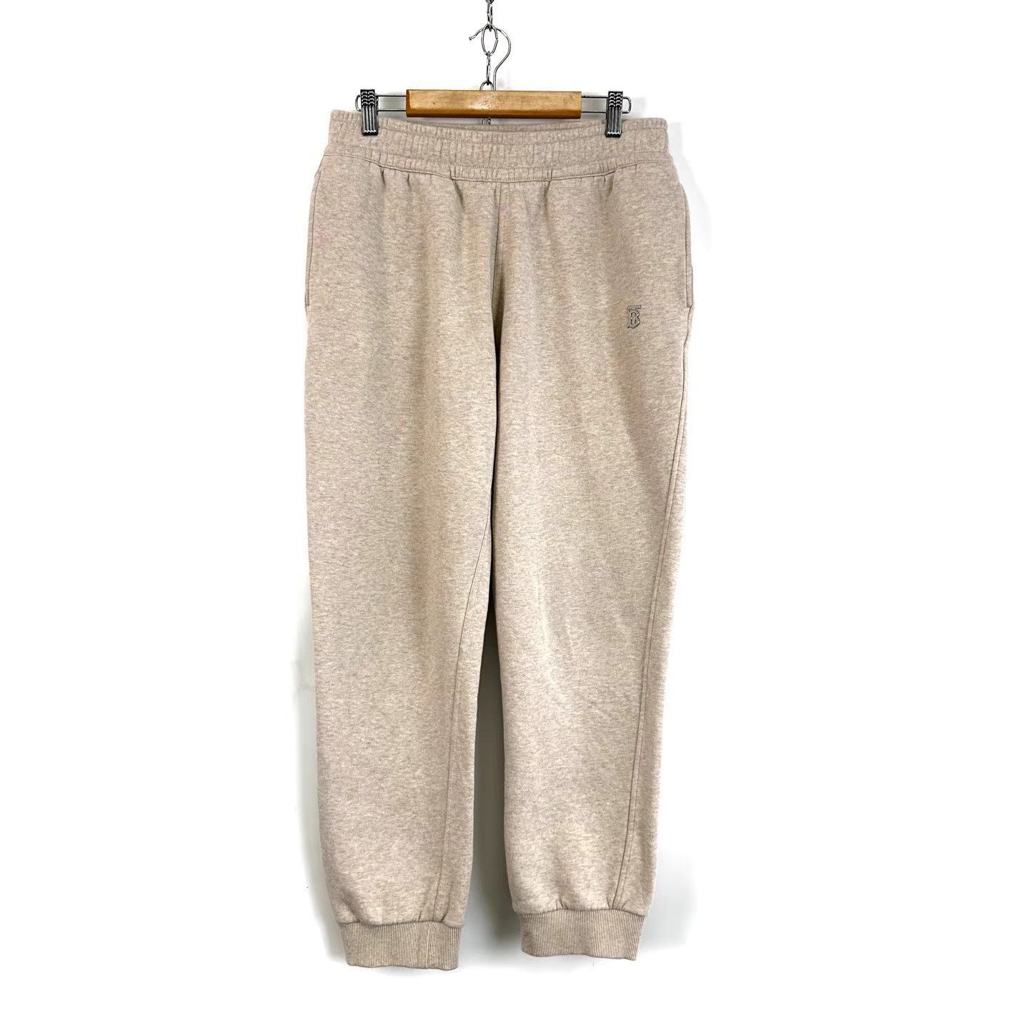 Burberry Beige Sweatpants with Elastic Waist and Cuffed Ankles Size US 30 / EU 46 - 1 Thumbnail