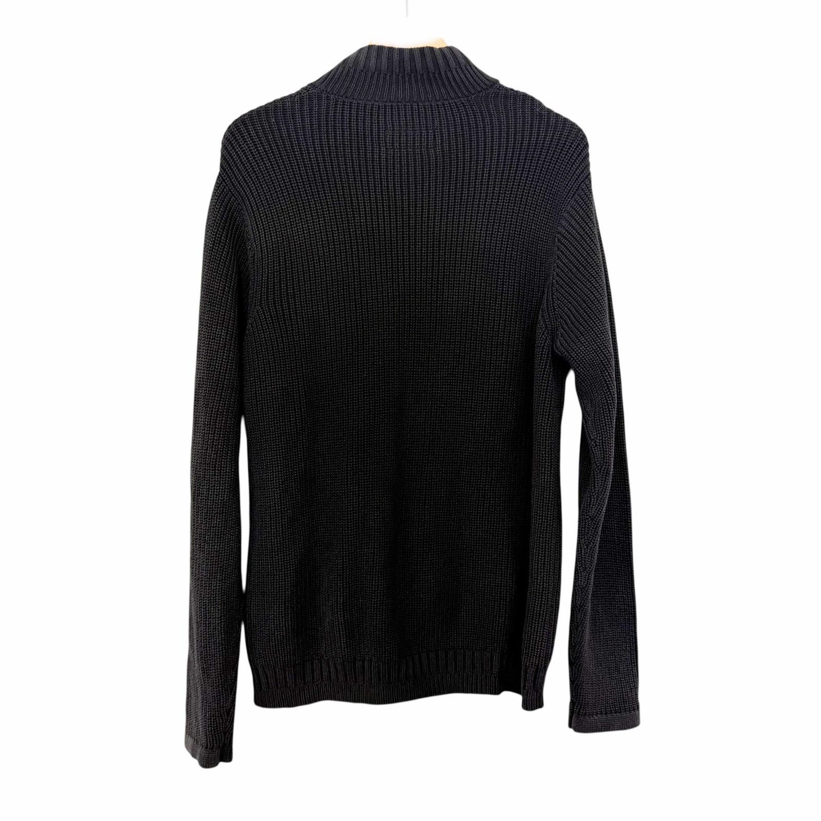 Carbon2Cobalt Carbon2Cobalt Black Knit Full Zip Sweater Sz L Size US L / EU 52-54 / 3 - 3 Thumbnail