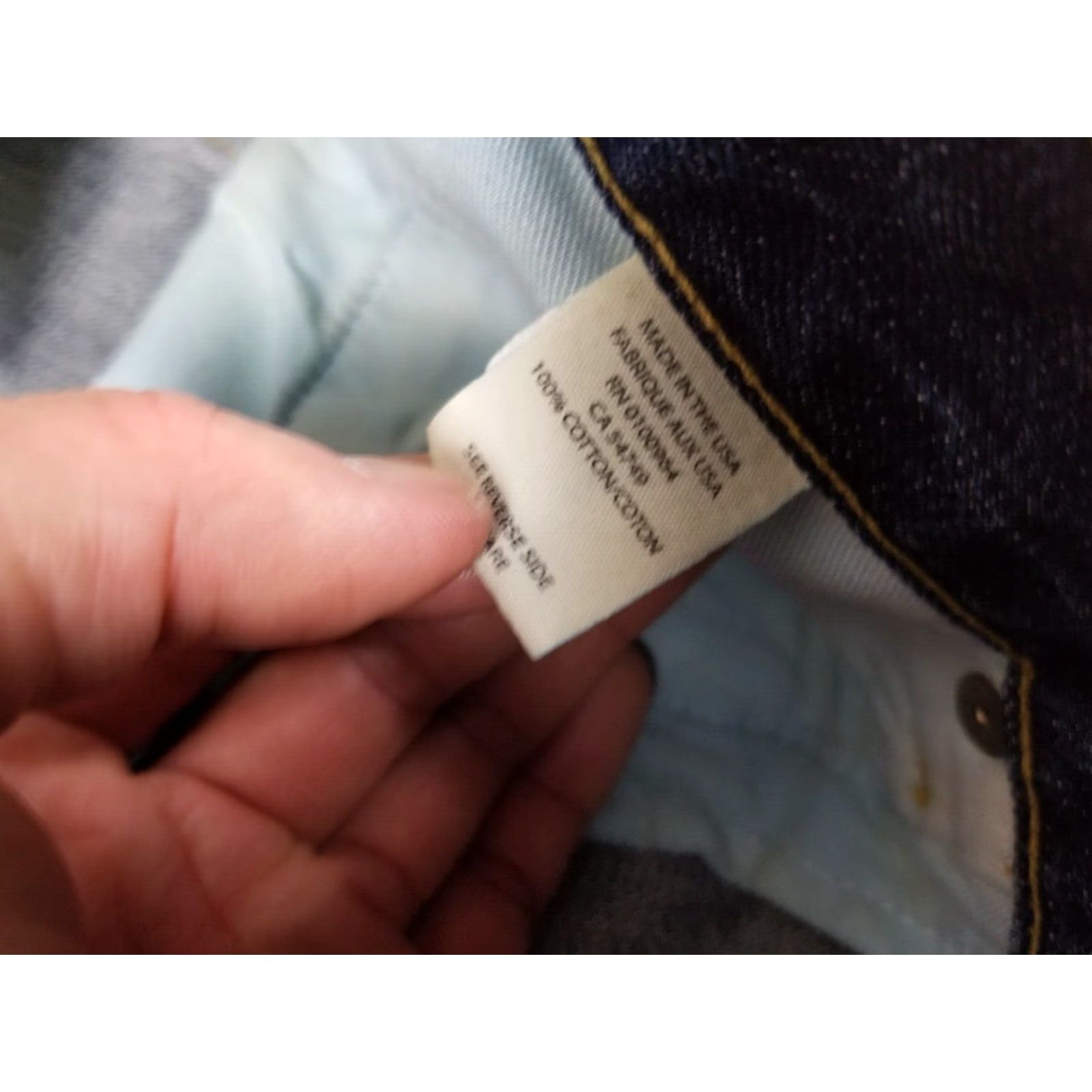 Prps PRPS JAPAN DENIM DISTRESSED JEANS MADE IN USA SZ 33 Jeans Men 33 34 45 INCH BLUE VINTAGE USA Pattern Solid Cotton Denim Size US 33 - 6 Thumbnail