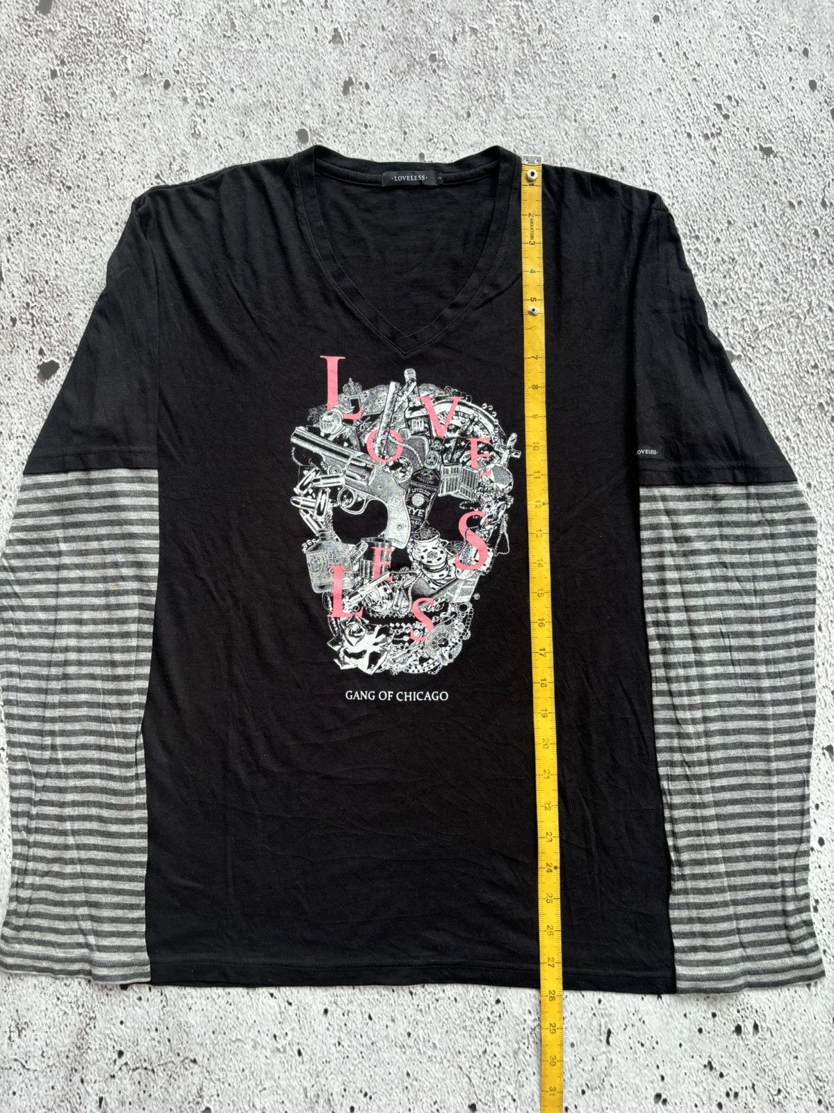 Hysteric Glamour Y2k Double Layer Loveless Skull longsleeve Size US M / EU 48-50 / 2 - 10 Thumbnail