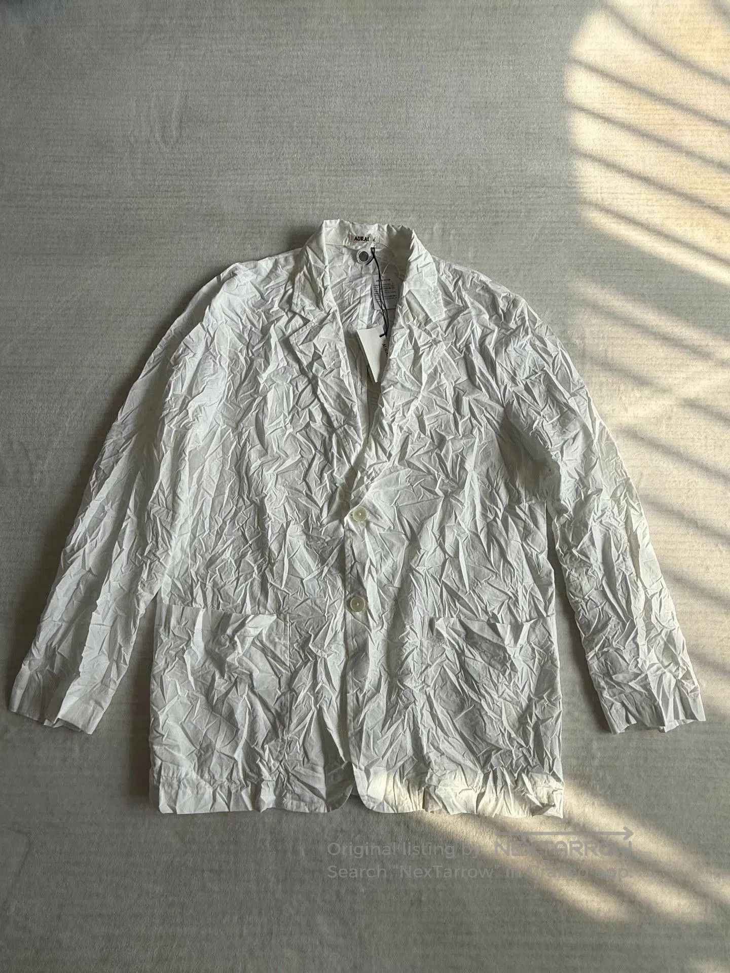 Auralee White Long Sleeve Button Up Shirt. Size US XL / EU 56 / 4 - 6 Thumbnail