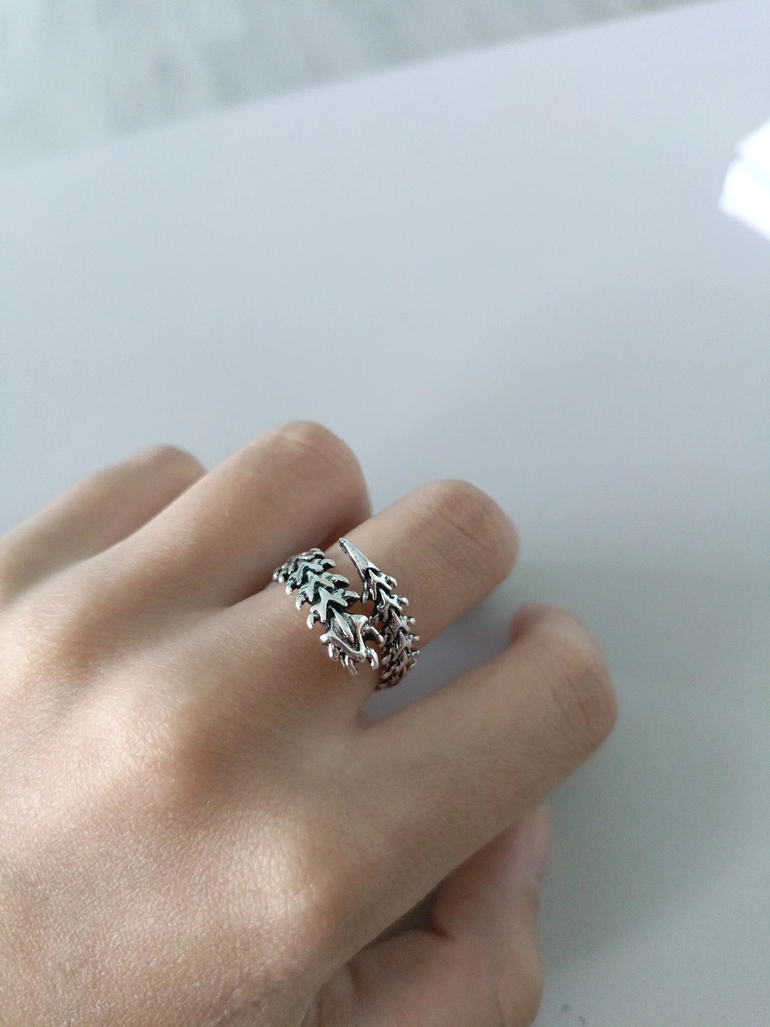 Vintage Resizable Vintage Punk Centipede Geometric Spine Ring Size ONE SIZE - 4 Thumbnail