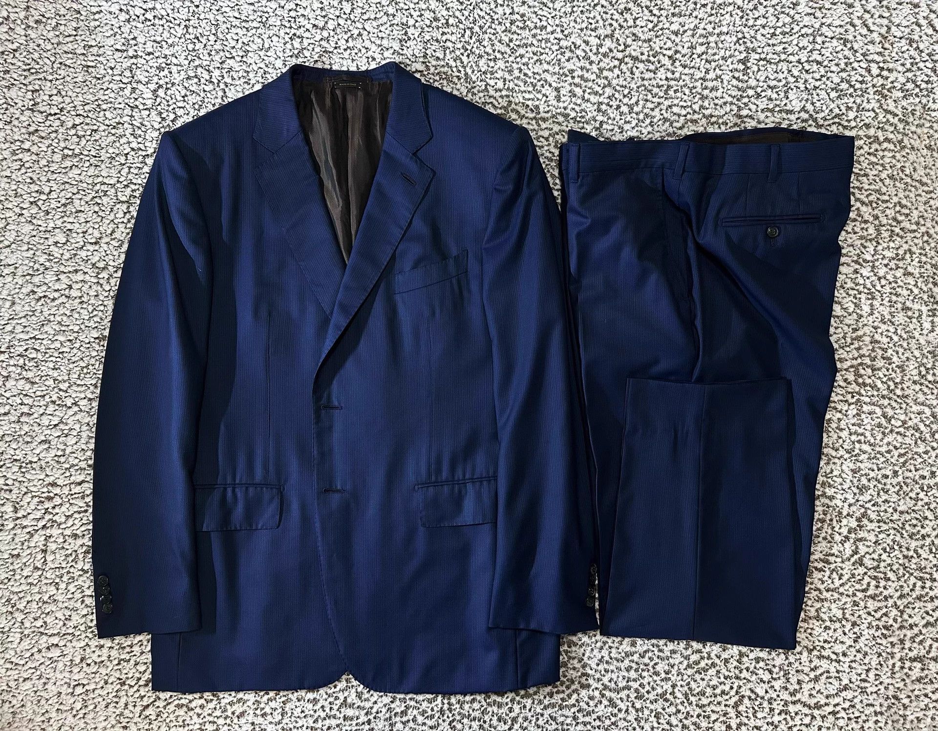 Ermenegildo Zegna Zegna XXX handmade 120s Navy Suit 56 Size 54R - 2 Thumbnail