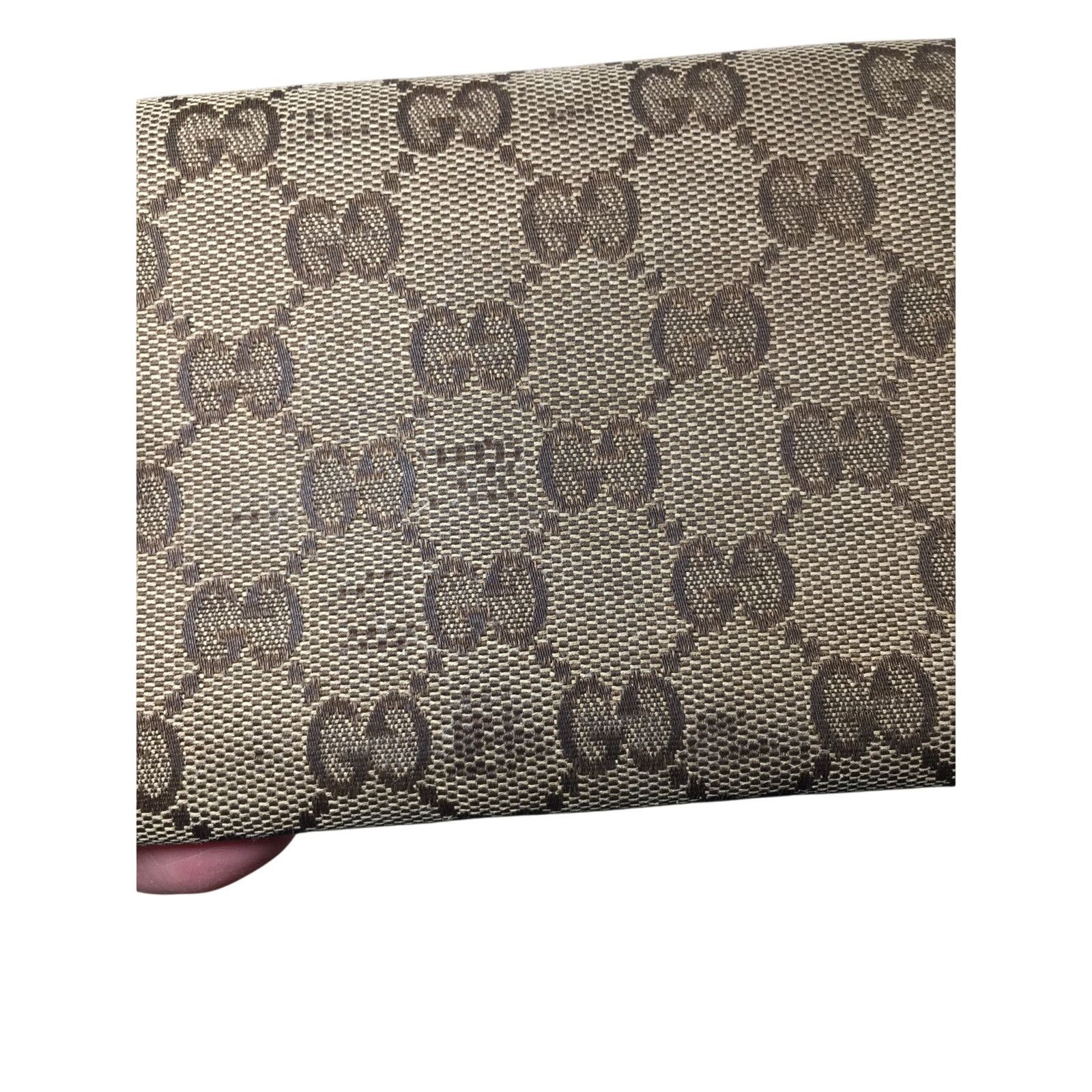 Gucci Gucci GG Canvas Beige & White Leather Double Layer Wallet Size ONE SIZE - 11 Thumbnail