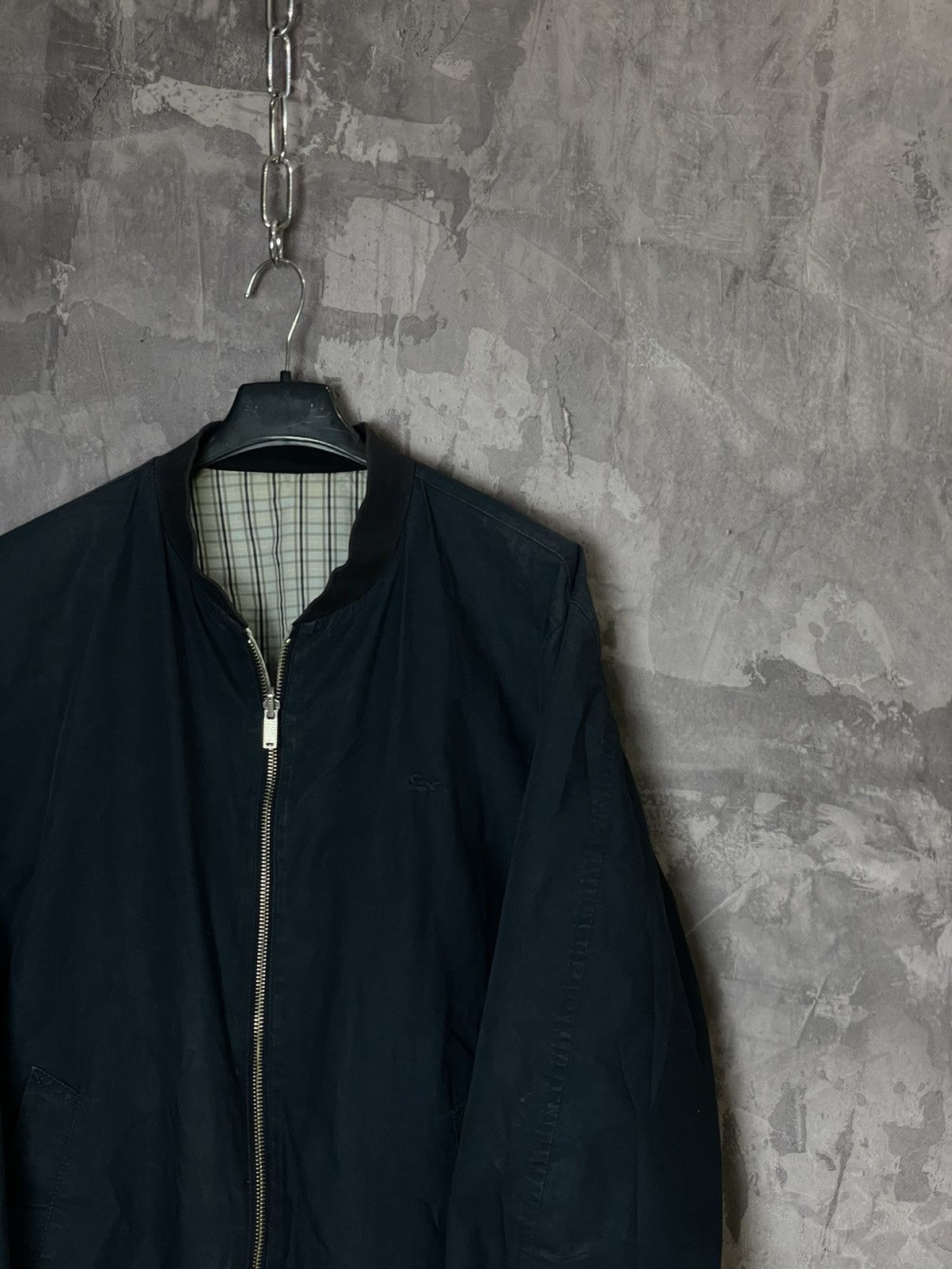 Lacoste × Vintage Vintage Lacoste bomber reversible jacket 80s 90 checked zip Size US L / EU 52-54 / 3 - 4 Thumbnail