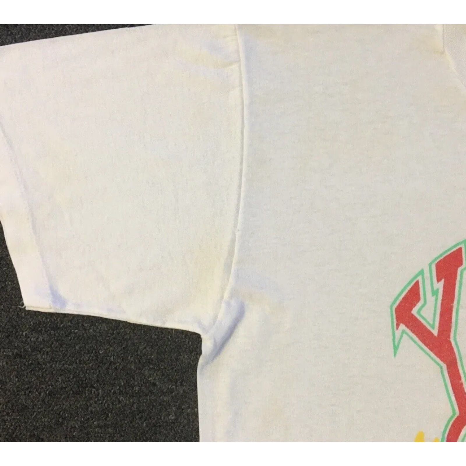 Vintage Vtg Oklahoma YMCA Distressed Faded Spellout Shirt M USA Track & PE School Gym Grunge 80s 90s Size US M / EU 48-50 / 2 - 6 Thumbnail