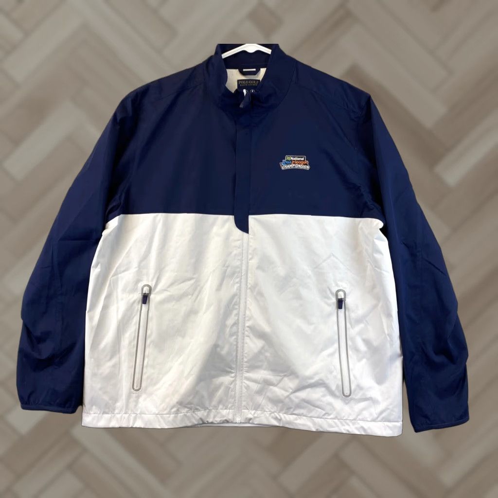 Polo Ralph Lauren VINTAGE Polo Ralph Lauren Water Repellent Windbreaker Jacket Men XL White, Big & Tall, Full Zip, Windbreaker, Polo Ralph Lauren, 84-7 Size US XL / EU 56 / 4 - 1 Thumbnail