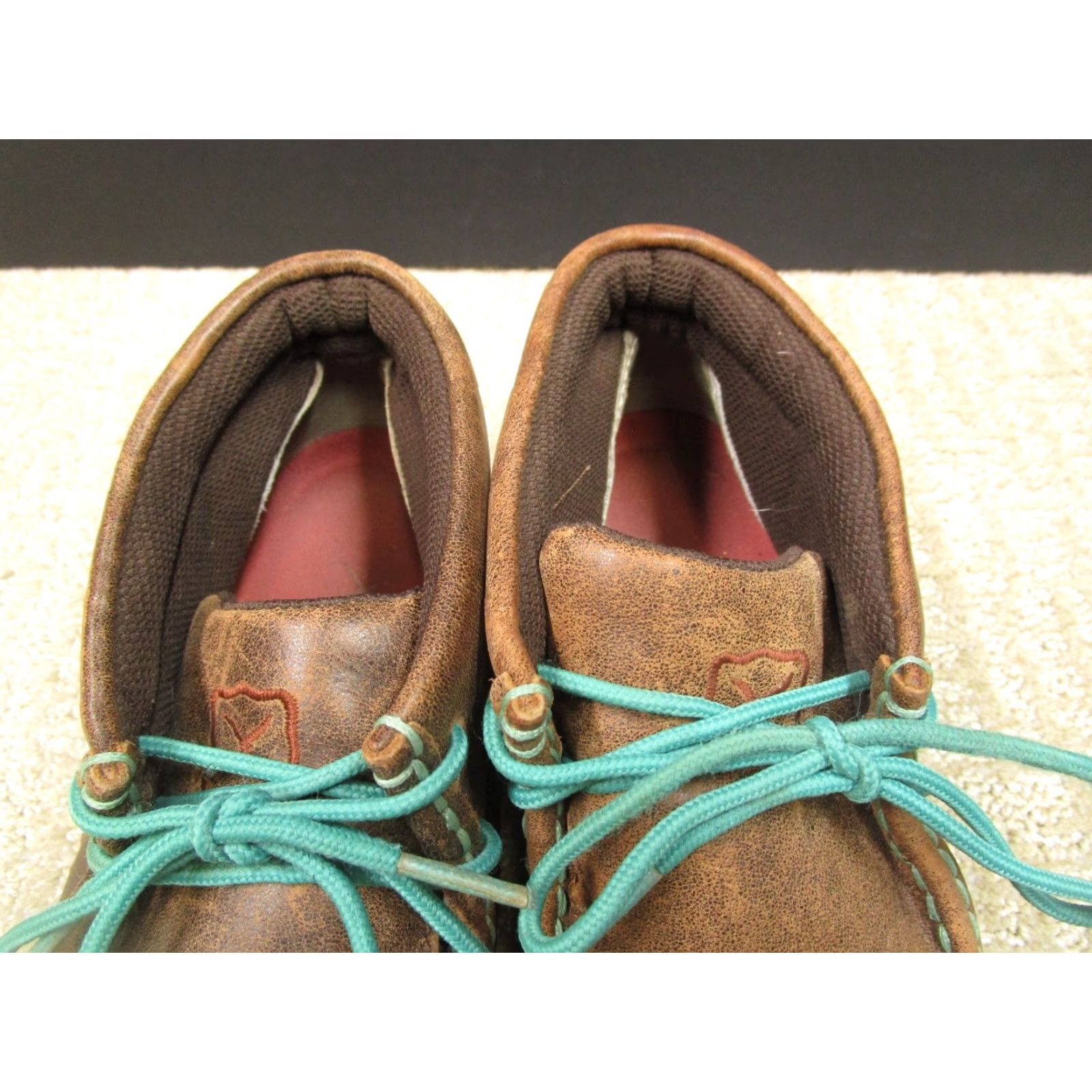 Twisted X Twisted X Chukka Women 10M Brown Teal Leather Moc Bomber Driving Boots WDM0093 Size US 10 / IT 40 - 6 Thumbnail