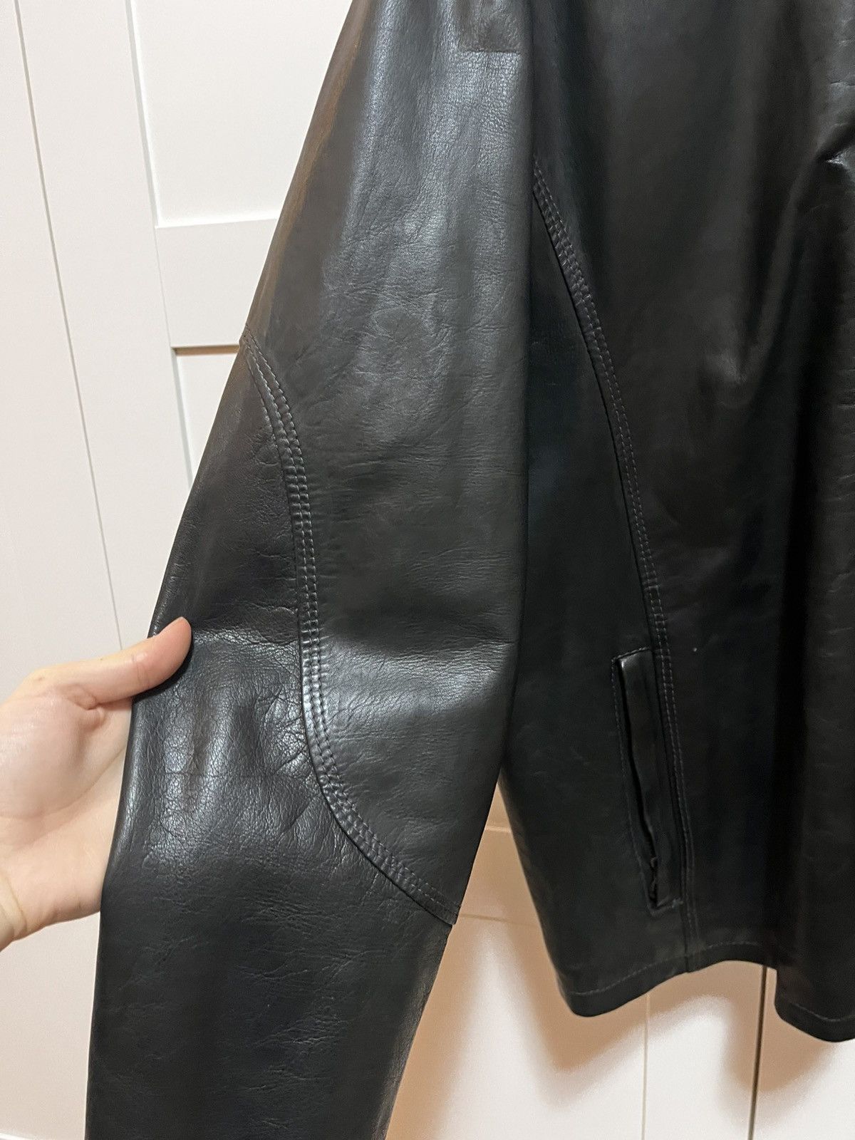 Vera Pelle Vera Pelle Vintage Leather Jacket Size US L / EU 52-54 / 3 - 5 Thumbnail