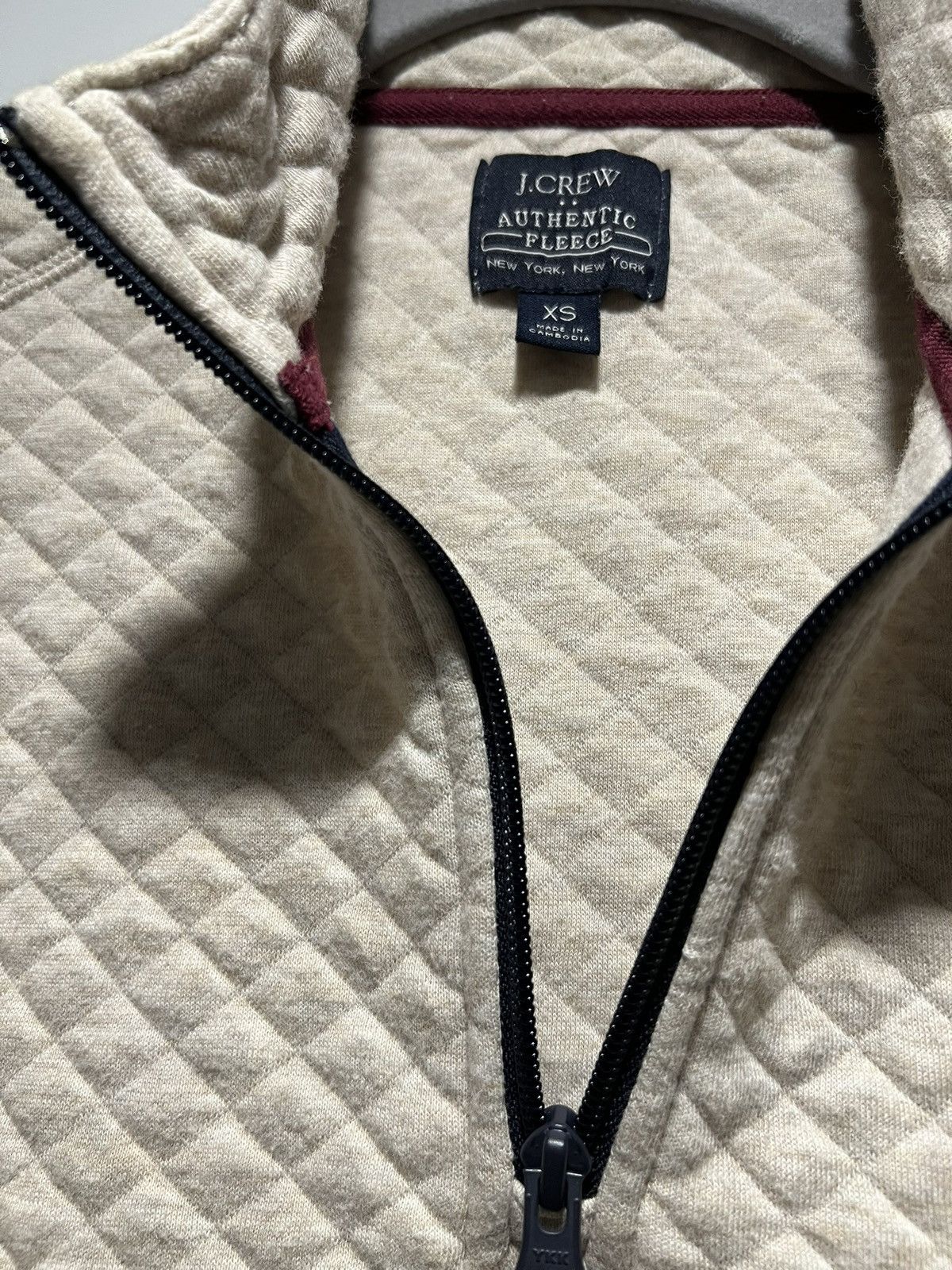 J.Crew J.Crew Quarter-Zip Pullover Sweatshirt Oatmeal/Cream Size US XS / EU 42 / 0 - 2 Thumbnail