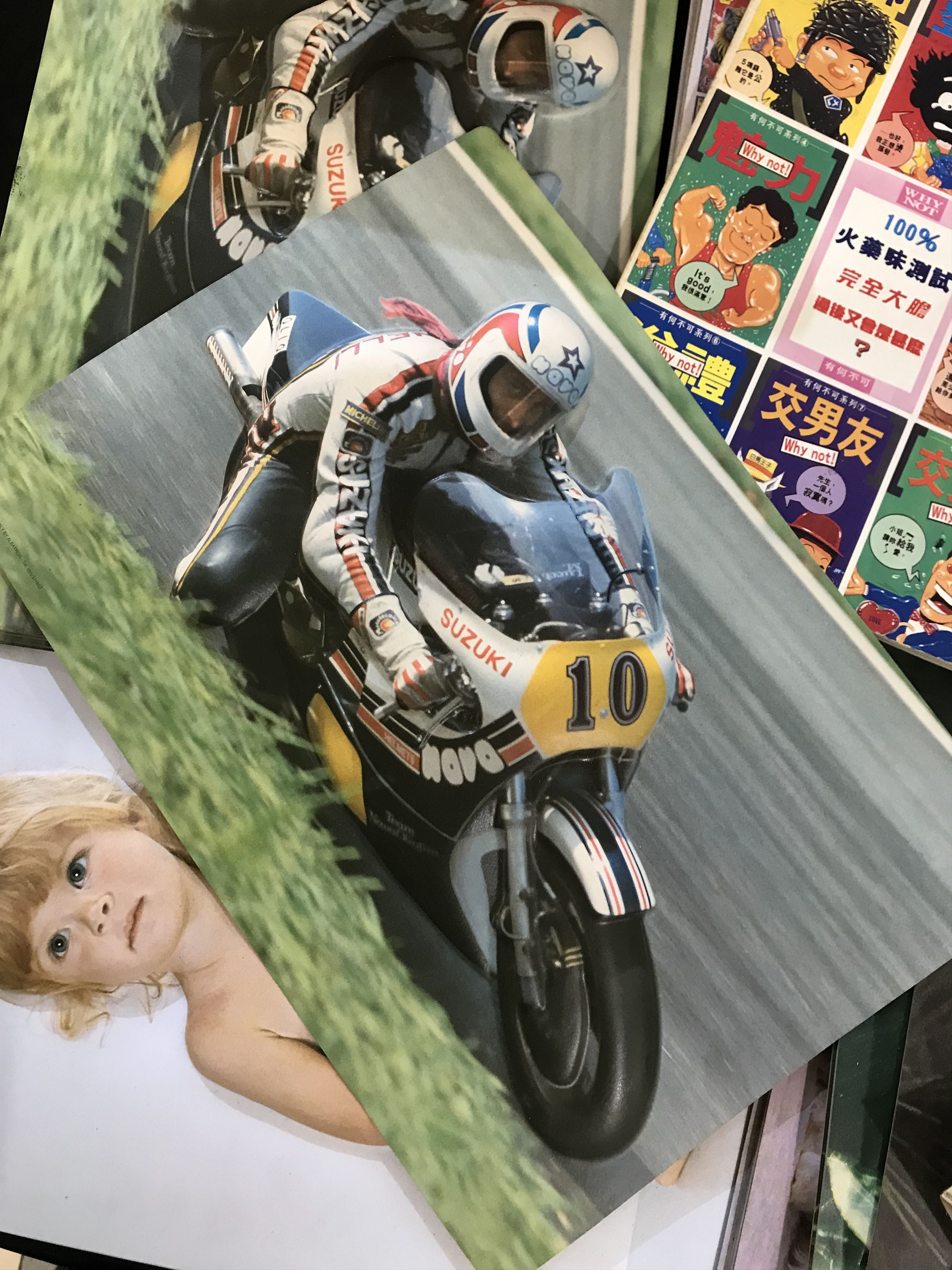 Vintage Vintage Nova Helmet Poster GIANFRANCO BONERA Motorcycle Size ONE SIZE - 8 Thumbnail