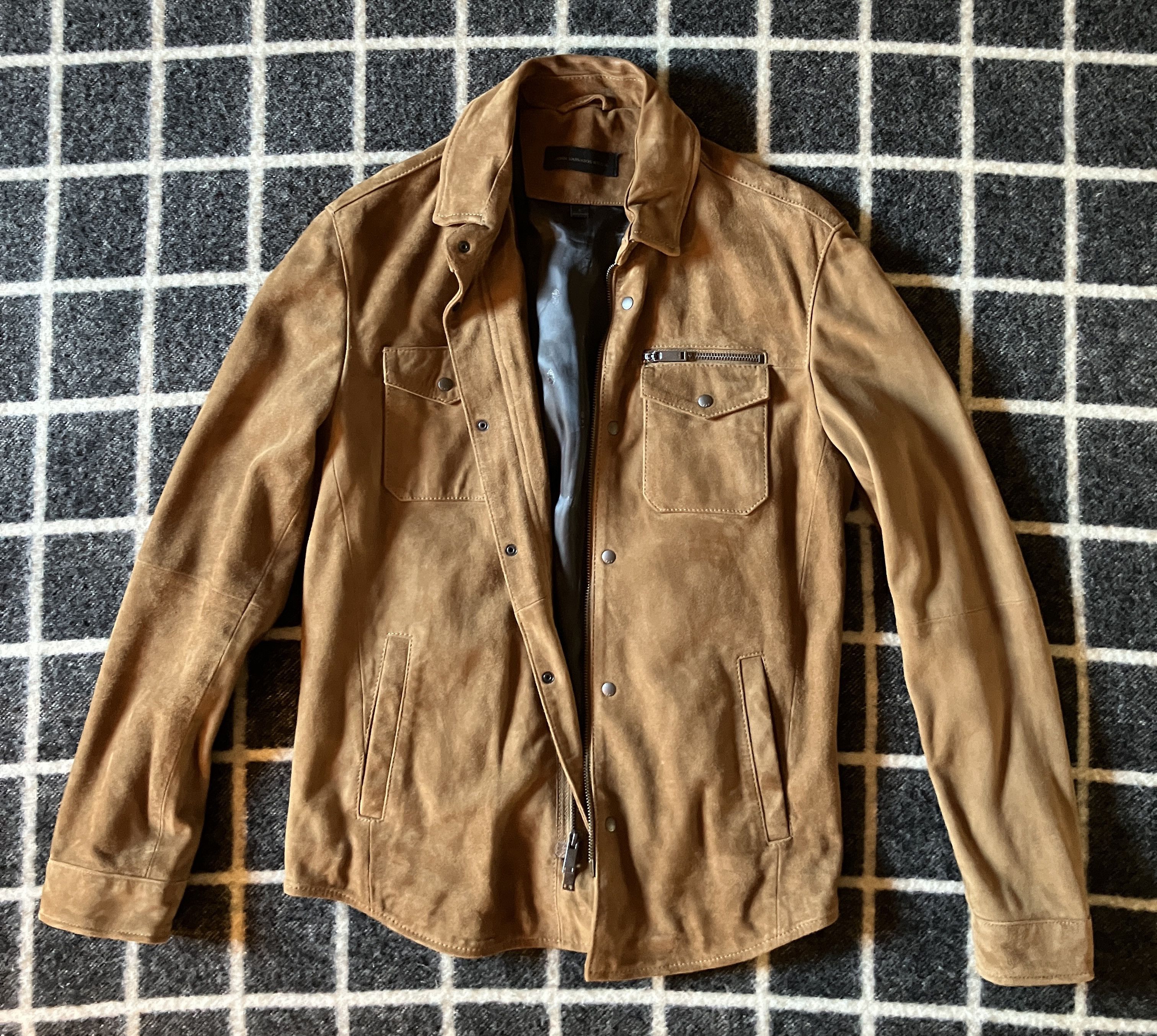 John Varvatos Suede Jacket Size US S / EU 44-46 / 1 - 1 Thumbnail