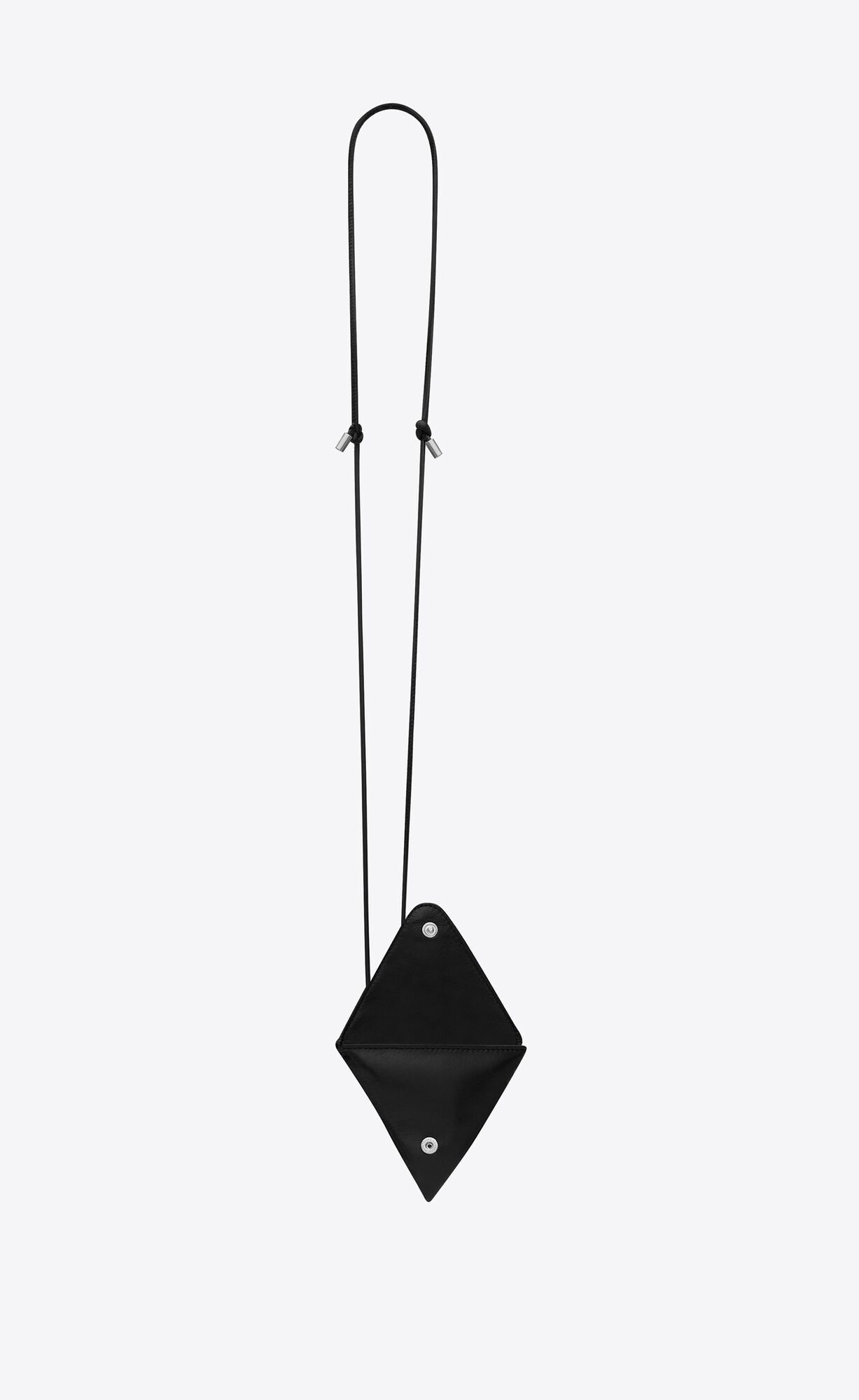 Saint Laurent Paris o1b1hav111226 Size: OS / Triangle Coin Purse Necklace Black Size ONE SIZE - 3 Thumbnail