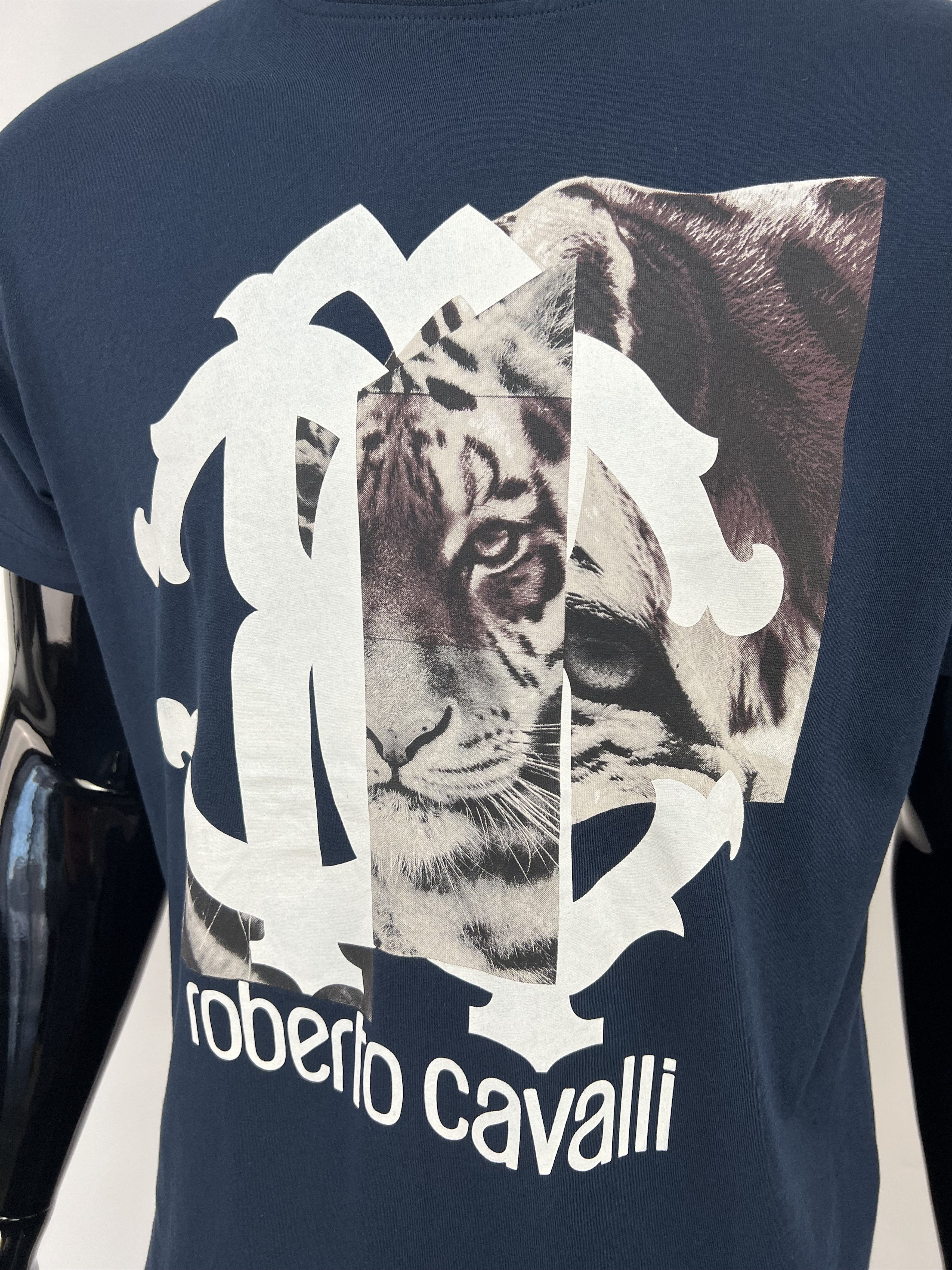 Roberto Cavalli Roberto Cavalli Graphic Tiger Crewneck T-Shirt Size US XL / EU 56 / 4 - 2 Thumbnail