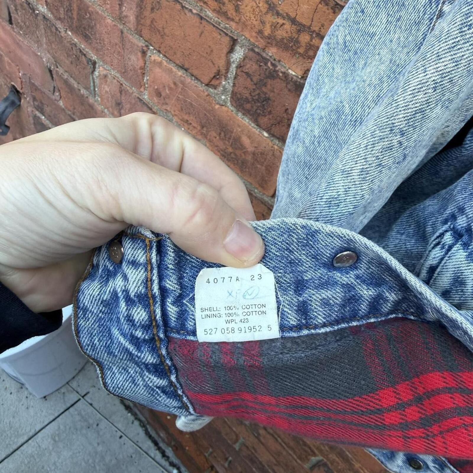Levi's vintage Levi’s flannel lined jean jacket 1989 M Size US M / EU 48-50 / 2 - 8 Thumbnail