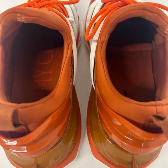 Jimmy Choo Jimmy Choo V Amber Orange Mix Low-Top Sneakers - EU43/US10 Size US 10 / EU 43 - 10 Thumbnail
