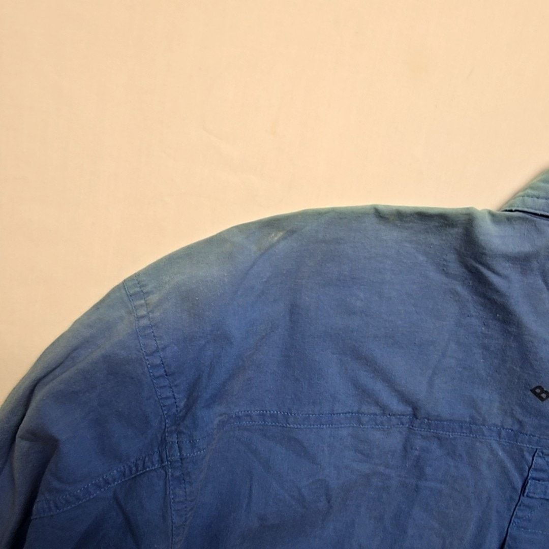 Bugle Boy Vintage Bugle Boy Blue Button-Up Logo Patch M Shirt 90s Size US XL / EU 56 / 4 - 14 Thumbnail
