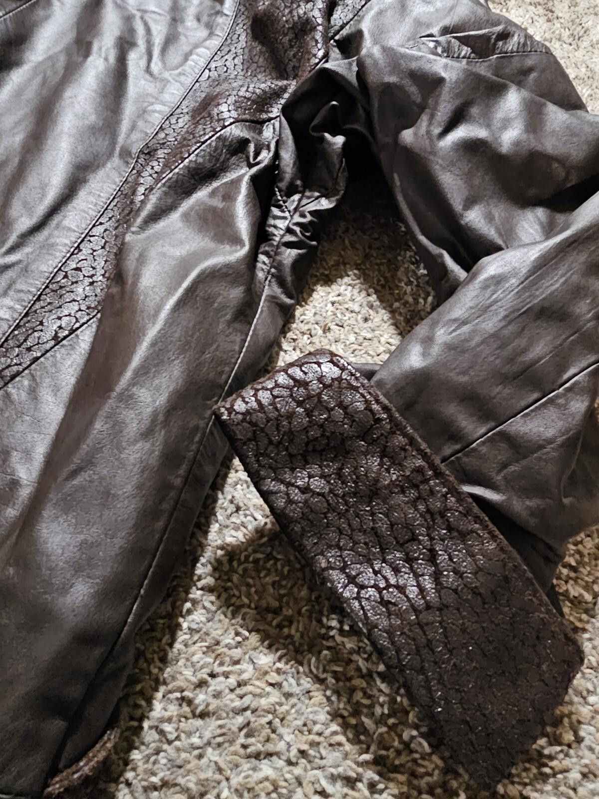 Coming Soon Comint Argentina Long Trench Style Brown Leather Jacket S Size S / US 4 / IT 40 - 8 Thumbnail