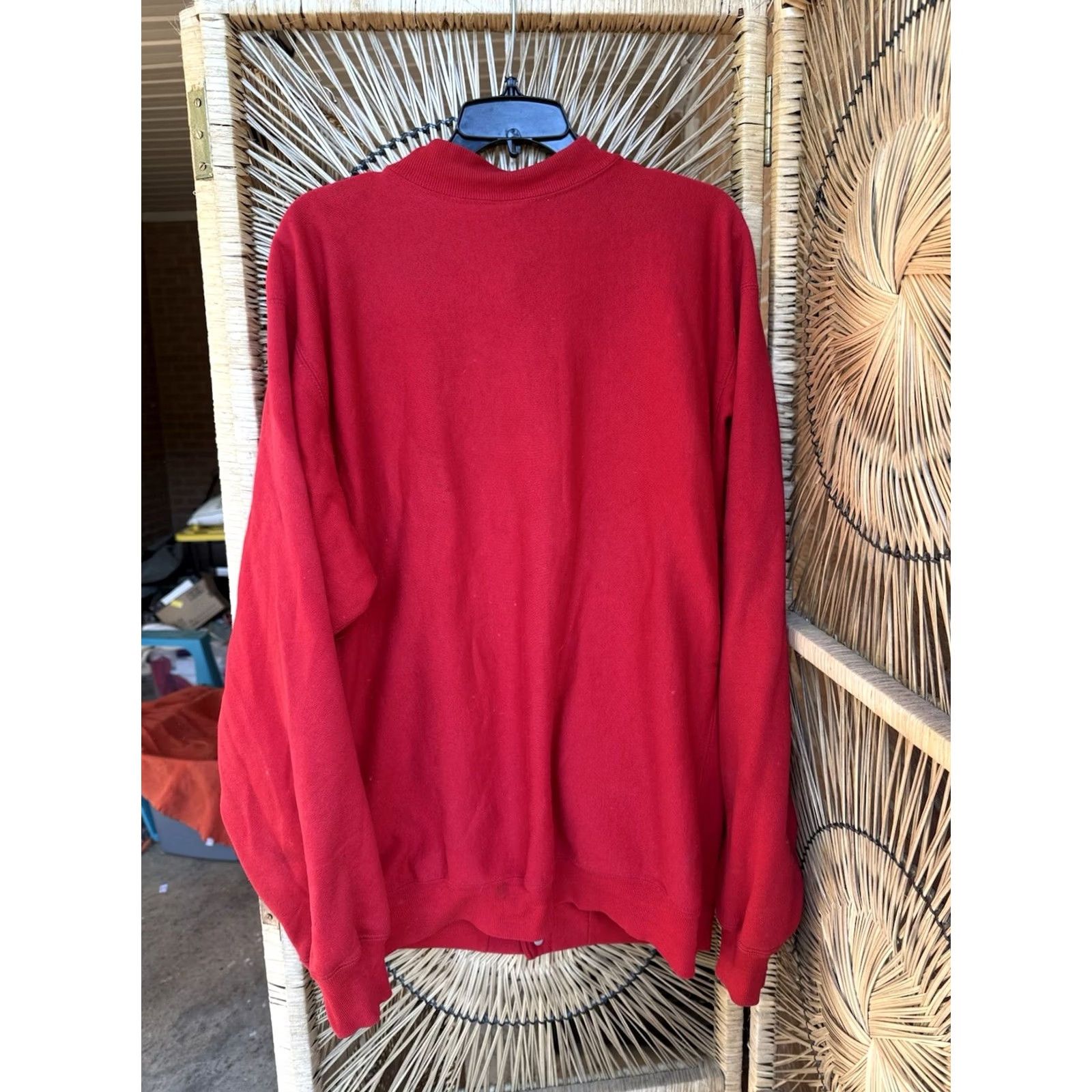 Champion VINTAGE Champion Sweatshirt Mens XL Red Reverse Weave Snap Cardigan Made USA 90s Mens Cardigan Sweatshirt Red 90s Champion Vintage Size US XL / EU 56 / 4 - 7 Thumbnail