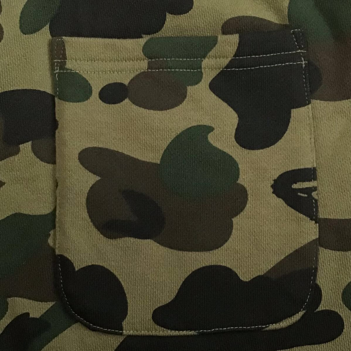 Bape × Nigo BAPE Sweat shorts 1st camo green a bathing ape NIGO ★size S Size US 30 / EU 46 - 4 Thumbnail