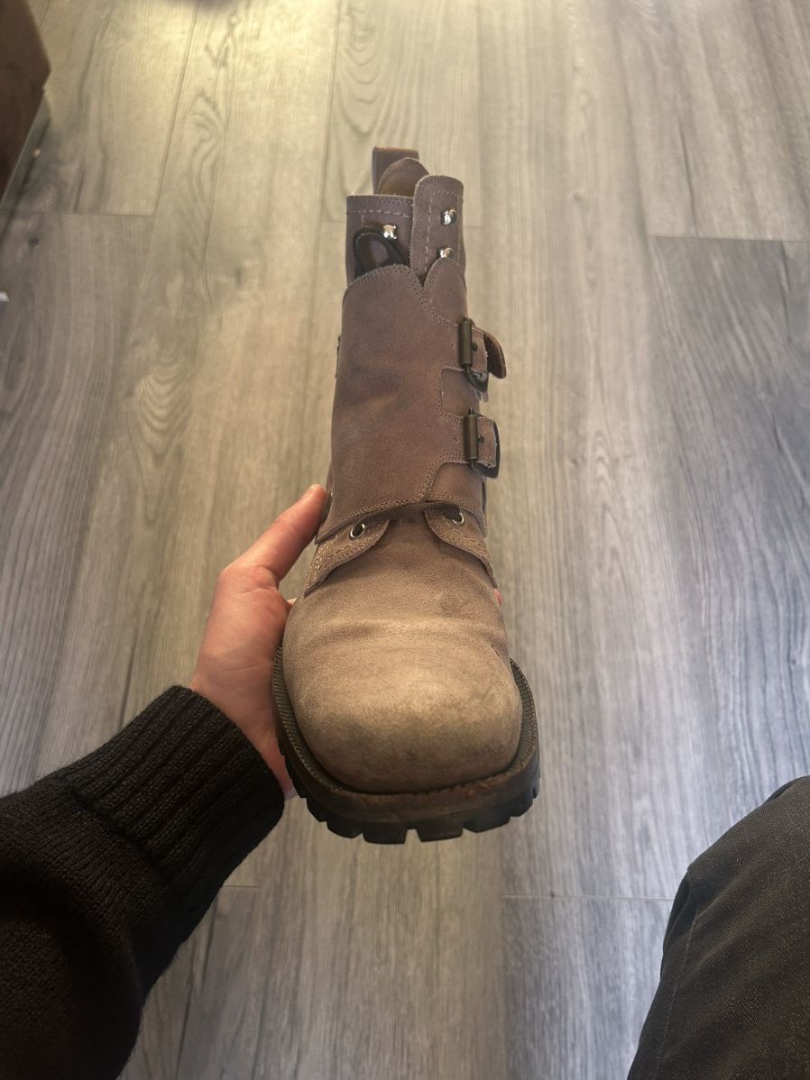 Dolce & Gabbana Dolce & Gabbana Buckled Suede Combat Boots Size US 8 / EU 41 - 16 Thumbnail