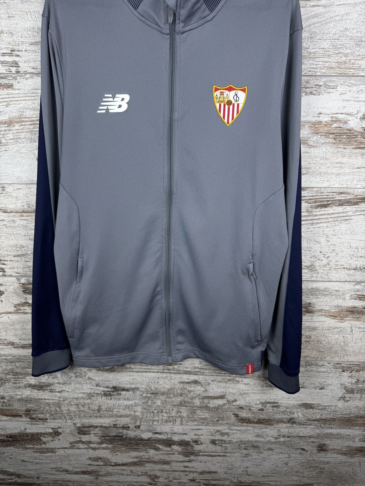 New Balance New Balance Sevilla FC Track Jacket Grey Football Training Size US M / EU 48-50 / 2 - 3 Thumbnail