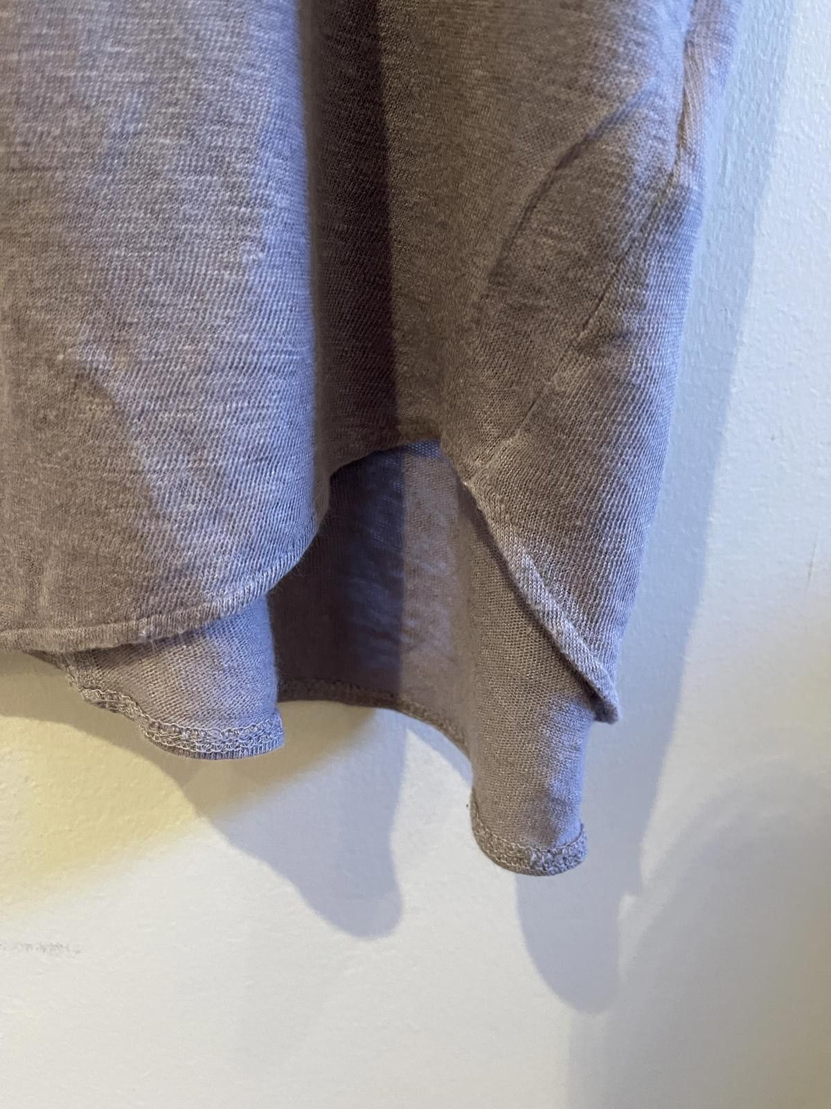 Elie Tahari Tahari 100% linen grey top Size XXL / US 16-18 / IT 52-54 - 4 Thumbnail
