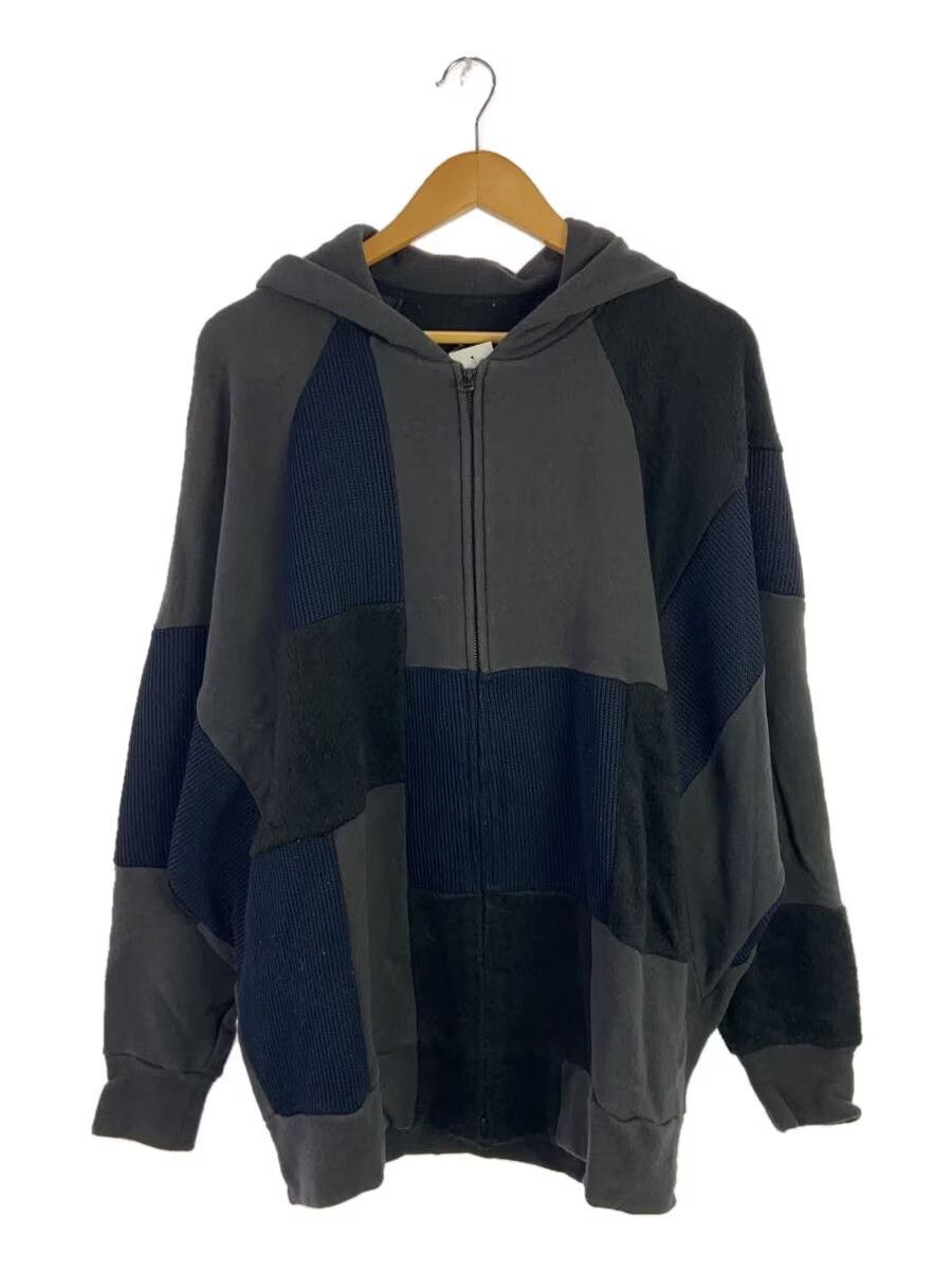 Y's × Yohji Yamamoto Reconstructed Patchwork Oversized Zip Hoodie Size US M / EU 48-50 / 2 - 1 Thumbnail