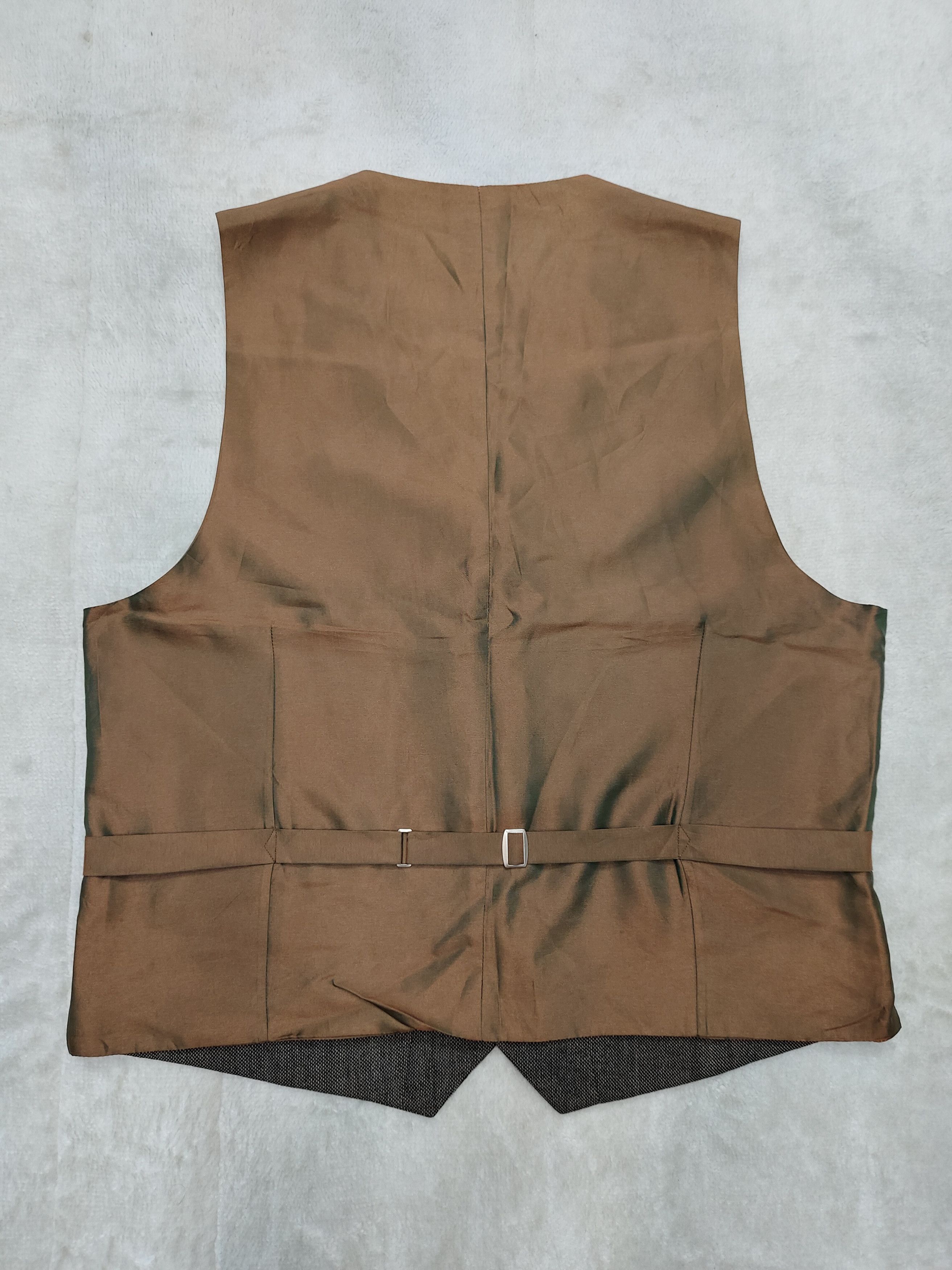 Yves Saint Laurent 90s YSL Pour Homme- Archive Classic Wool Tailored Vest Size 38R - 3 Thumbnail