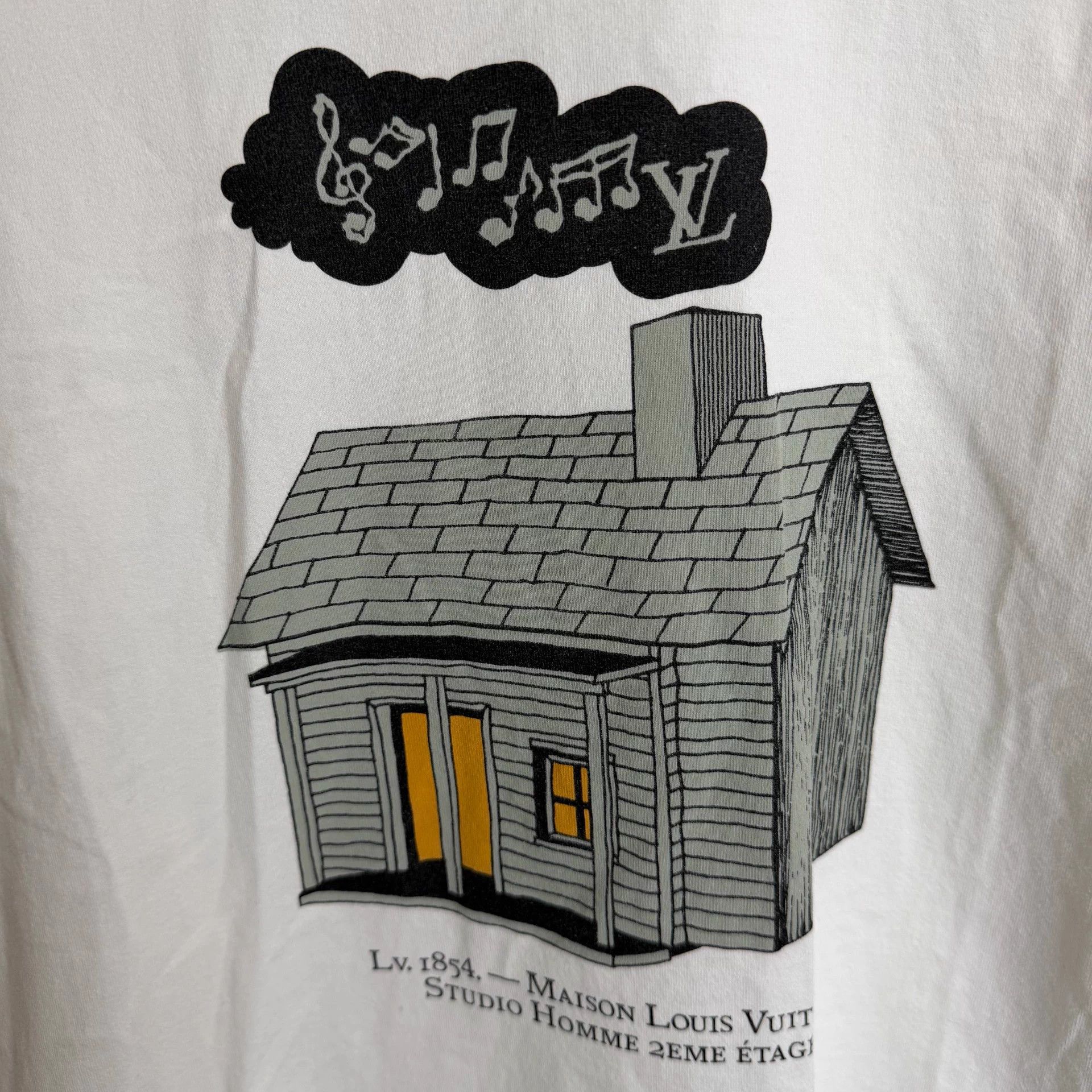 Louis Vuitton LV FW22 house print short-sleeve Tee men white 4L Size US XXL / EU 58 / 5 - 5 Thumbnail