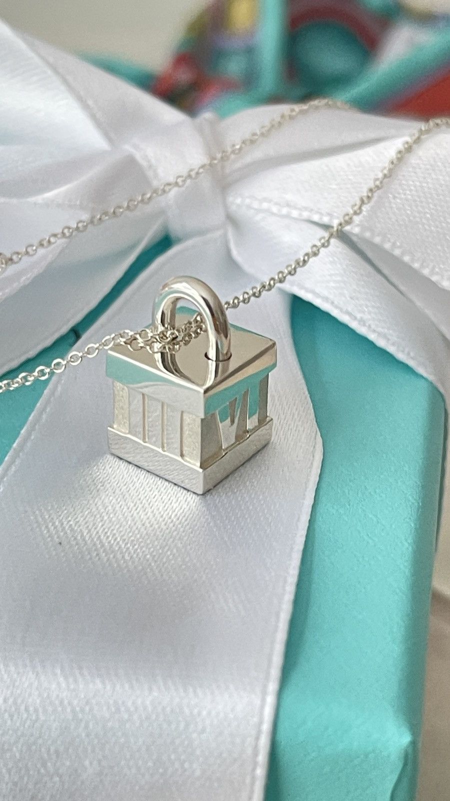Tiffany & Co. Tiffany & Co. Atlas Cube Pendant Silver 16” $400 NEW Size ONE SIZE - 5 Thumbnail