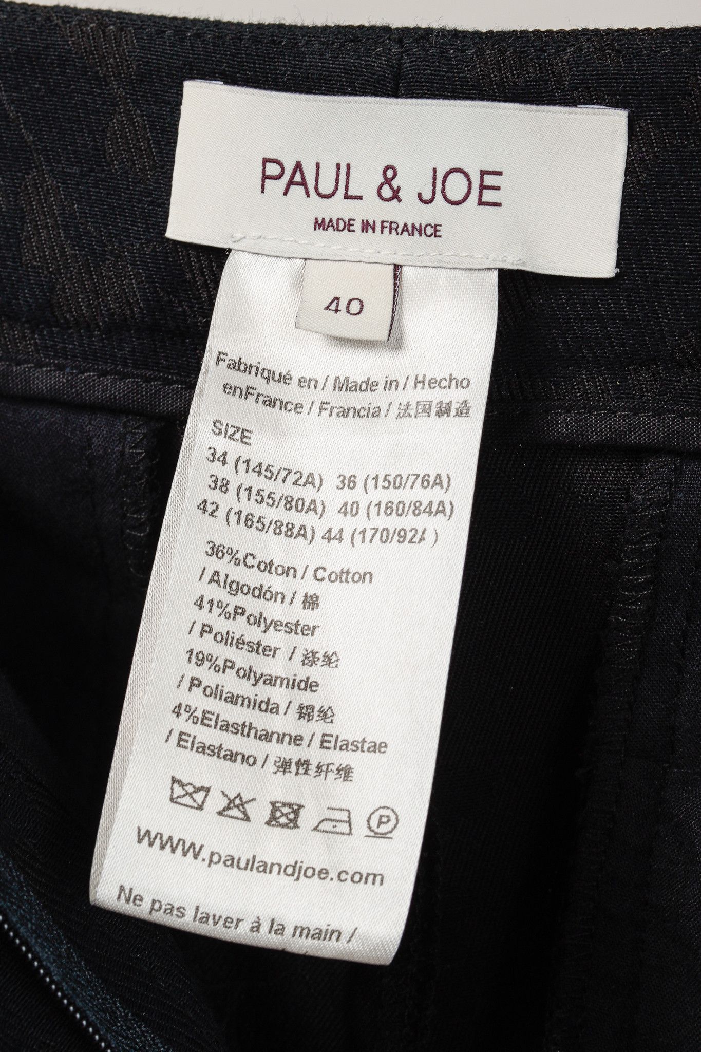 Paul & Joe Paul & Joe Black & Brown Floral-Jacquard Twill Trousers Size 32" / US 10 / IT 46 - 10 Thumbnail