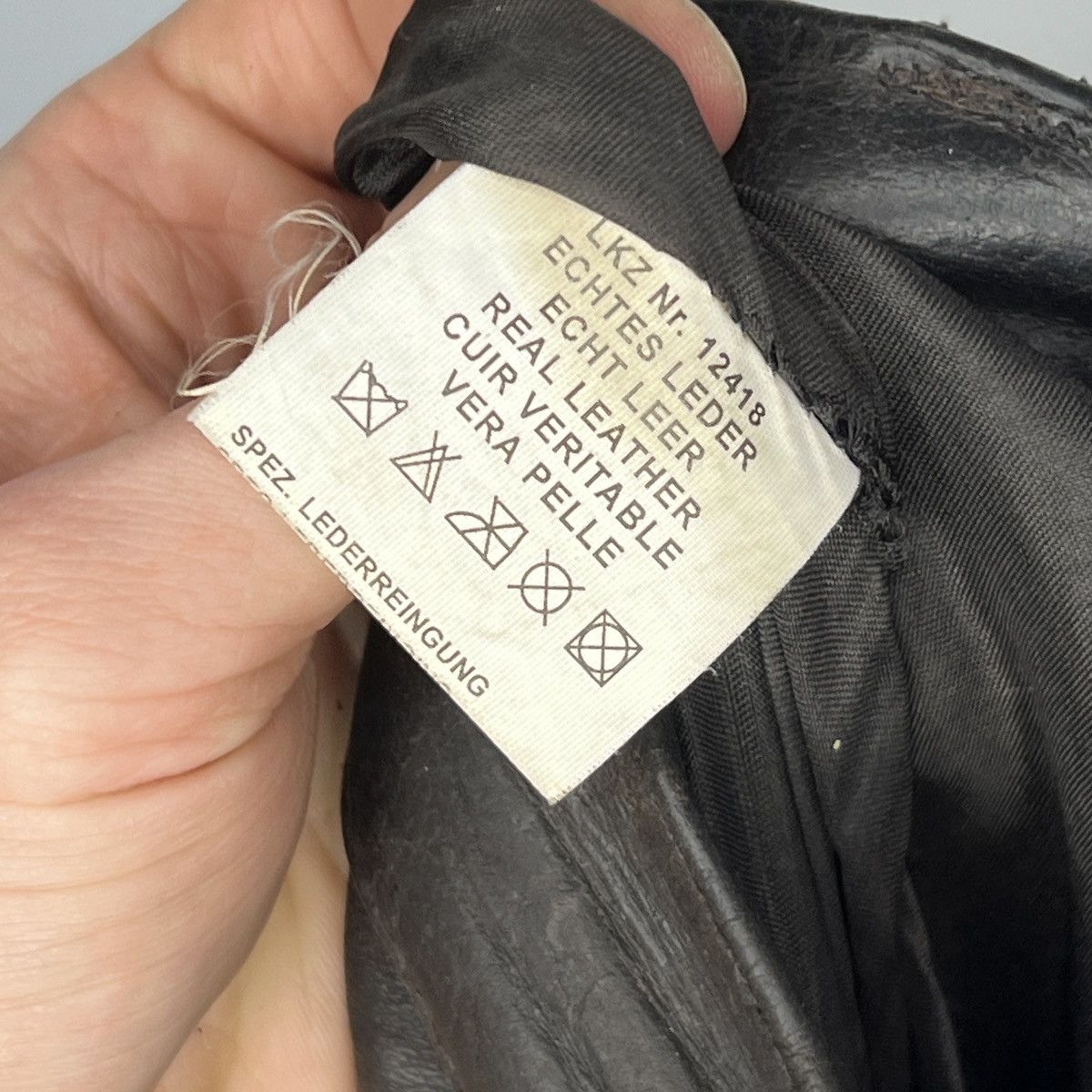 Leather × Vintage Vintage Nashville Classic Leather MOTO Pants Trousers Biker Size US 36 / EU 52 - 13 Thumbnail