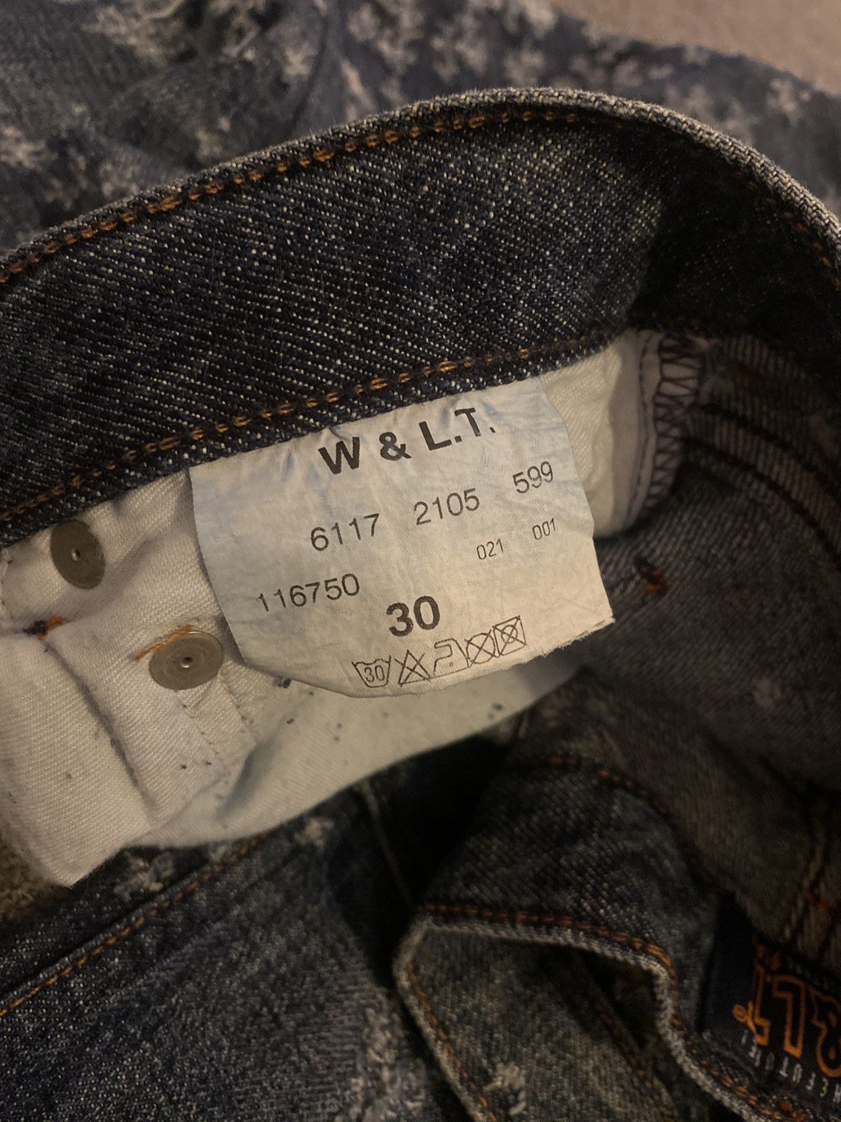 W&LT Walker 2000s jeans Size US 30 / EU 46 - 9 Thumbnail