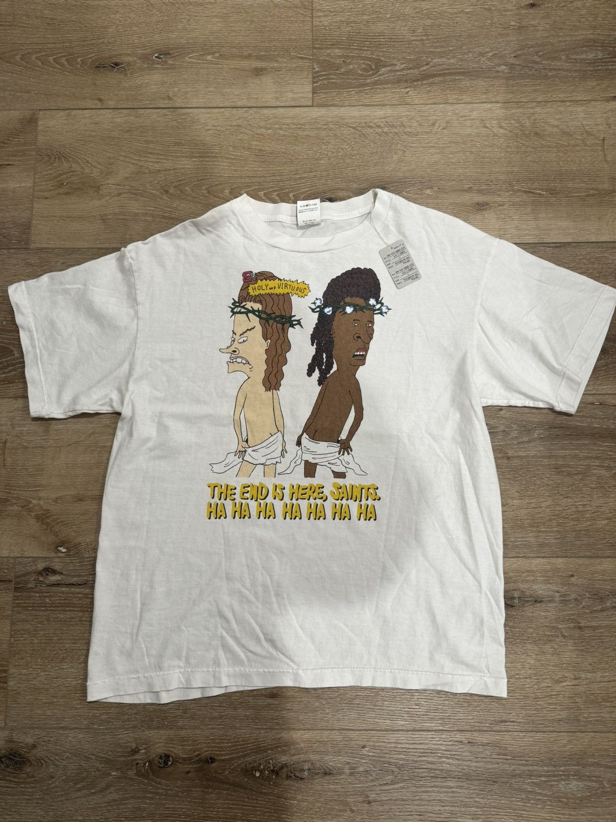 DENIM TEARS × Saint Michael Saint Micheal Breavis and Butthead Tee Size US L / EU 52-54 / 3 - 1 Thumbnail