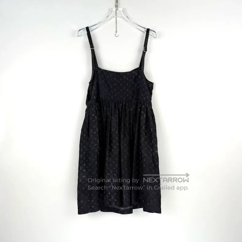 Louis Vuitton Louis Vuitton Dirty black grey full logo mulberry silk ski Size XS / US 0-2 / IT 36-38 - 4 Thumbnail
