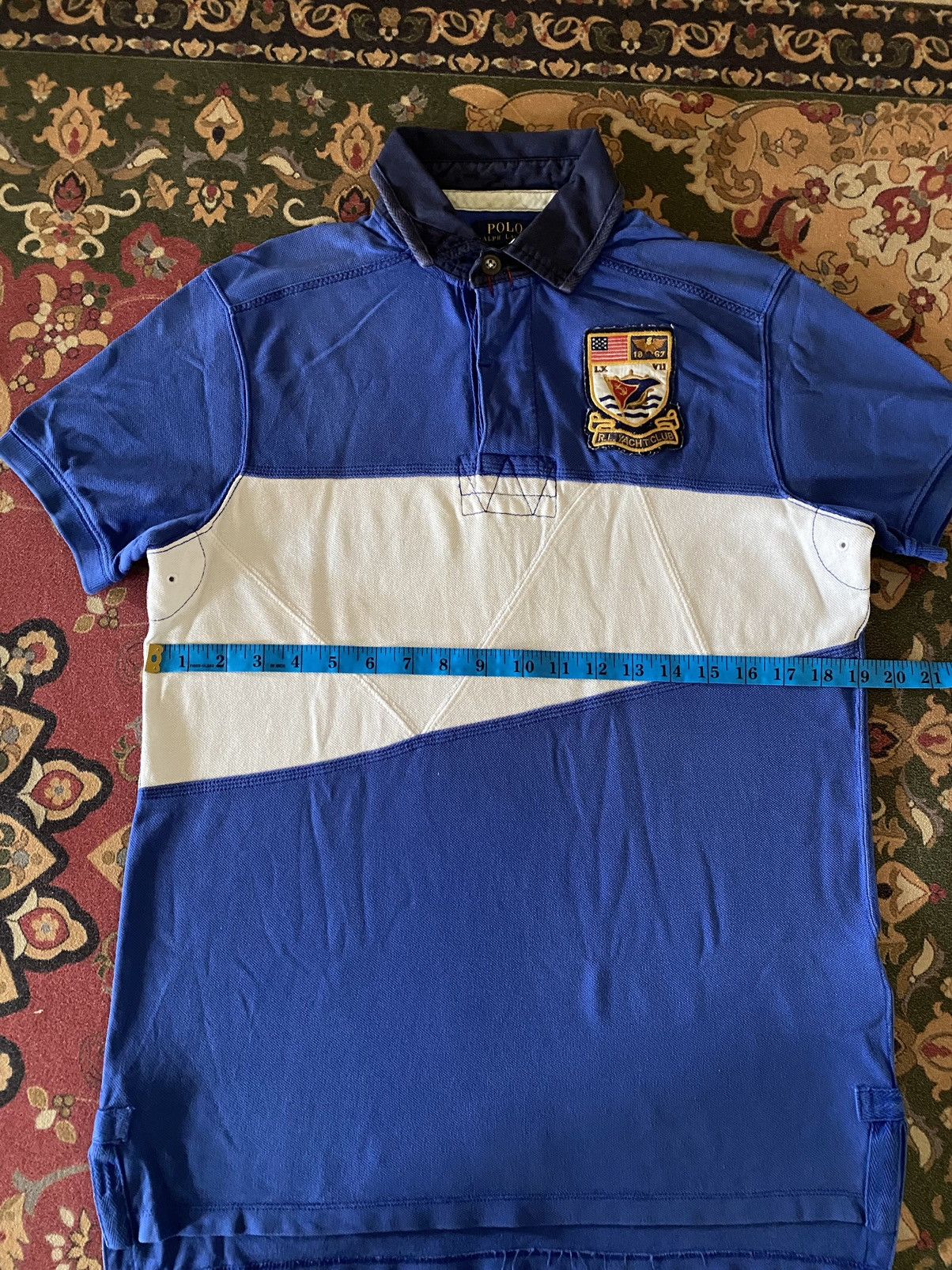 Polo Ralph Lauren 🔥🔥Polo Ralph Lauren Two Tone Color Polo Tee Size US S / EU 44-46 / 1 - 14 Thumbnail