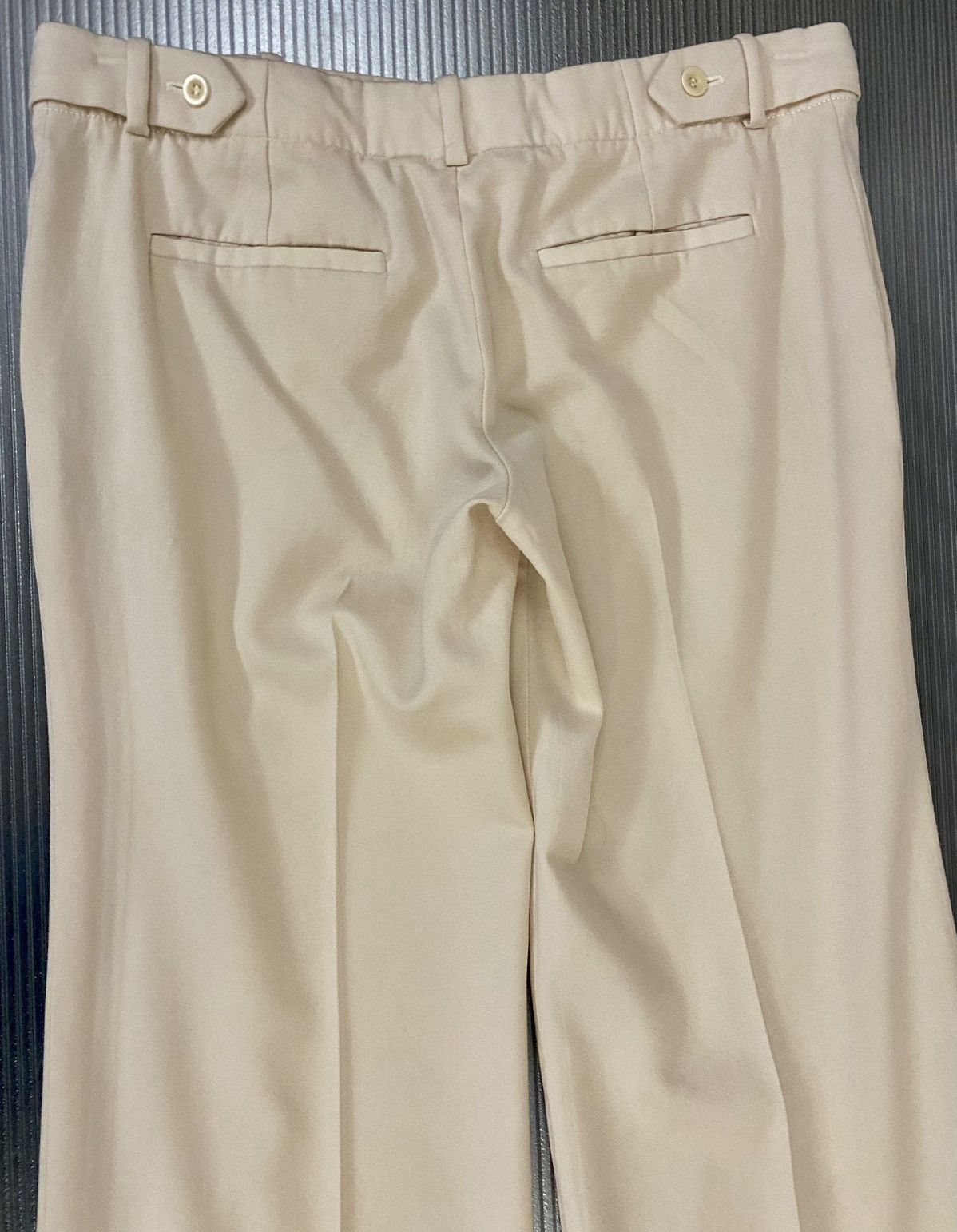 Chloe Chloé 🇫🇷 pink rose wool straight wide leg Marbre trousers 42 Size 28" / US 6 / IT 42 - 11 Thumbnail
